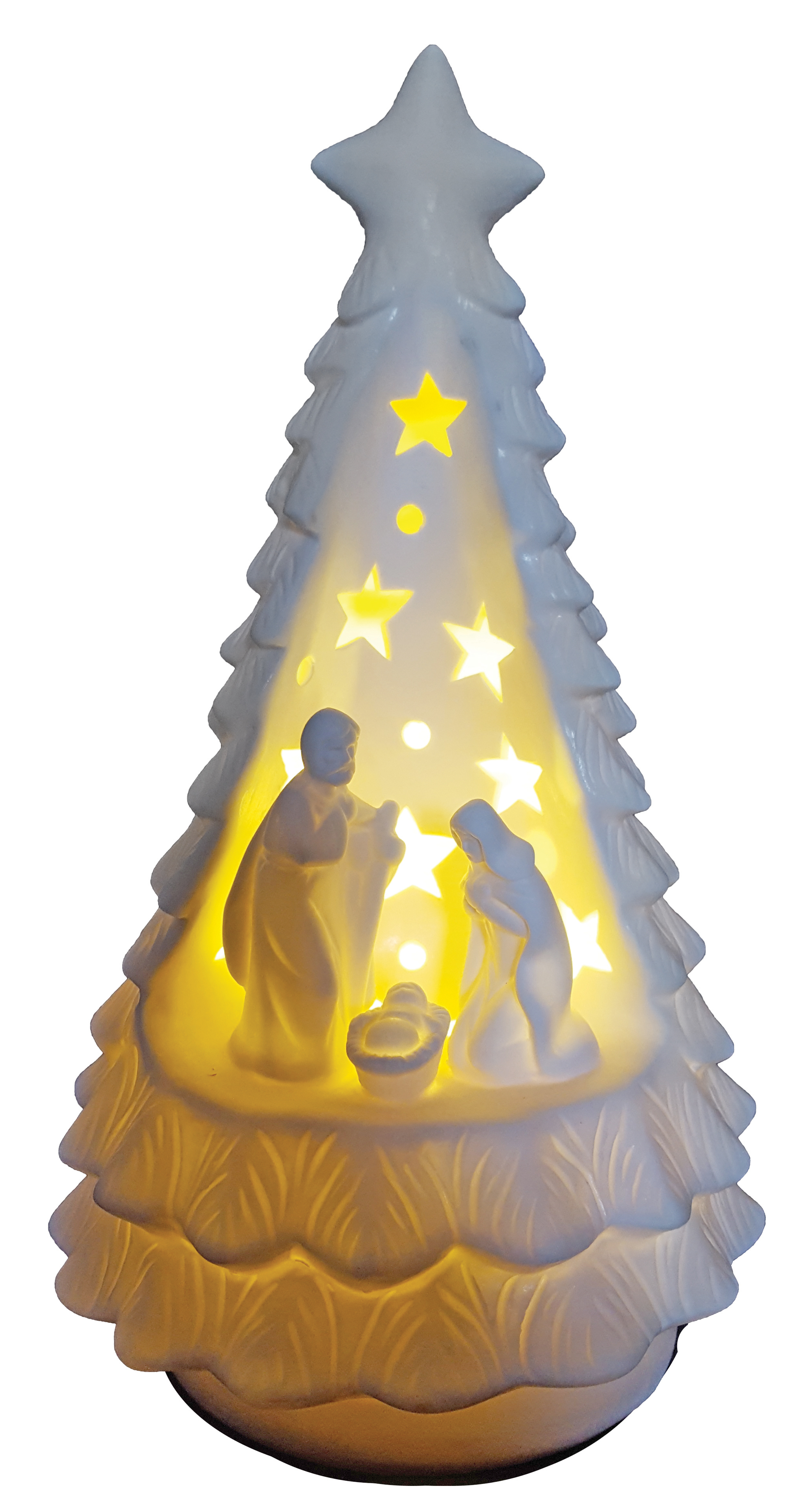 2060 White Tree Nativity Scene - 8/Ctn