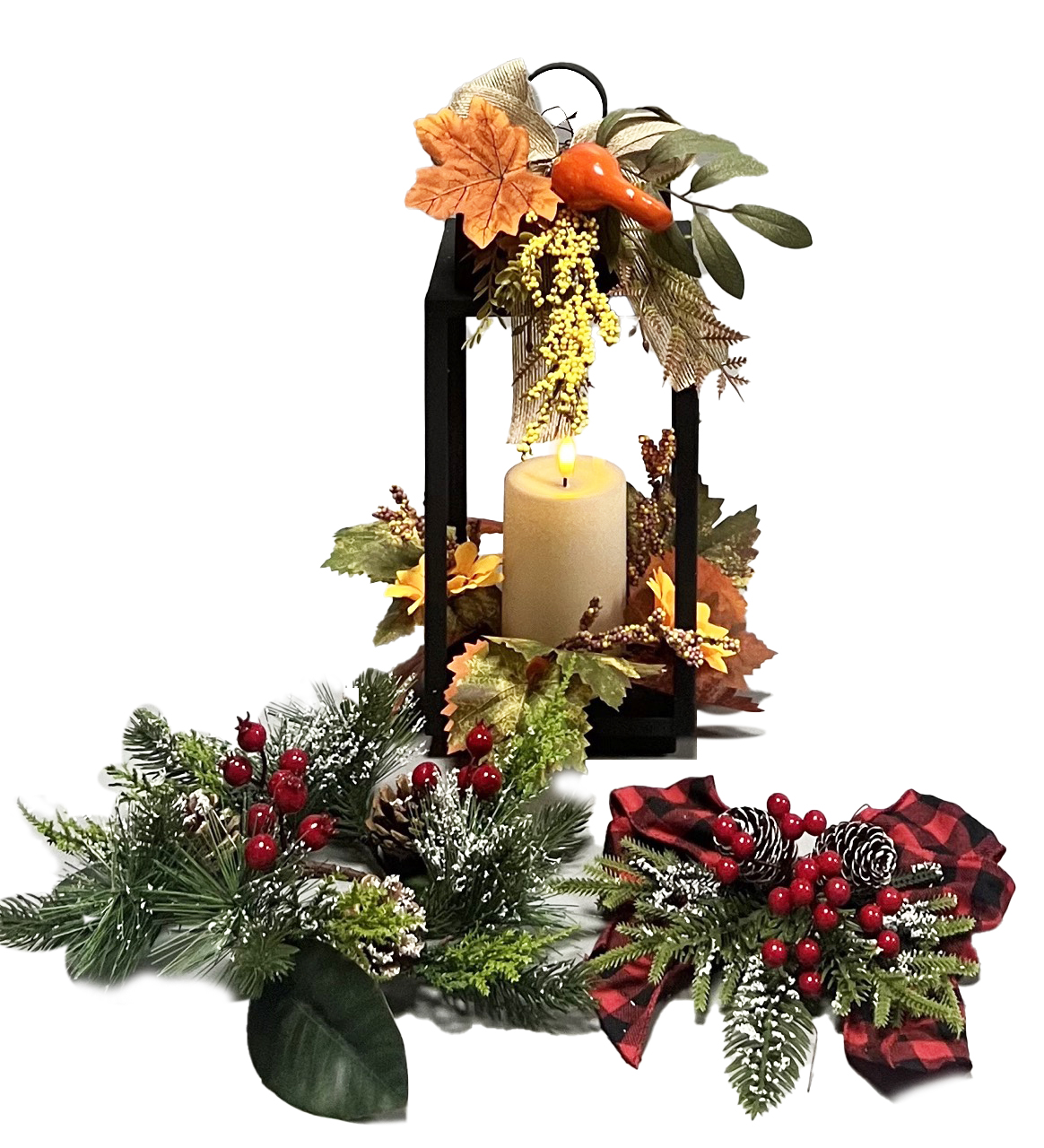 3035 38.5H Black Metal Lantern 6/Ctn