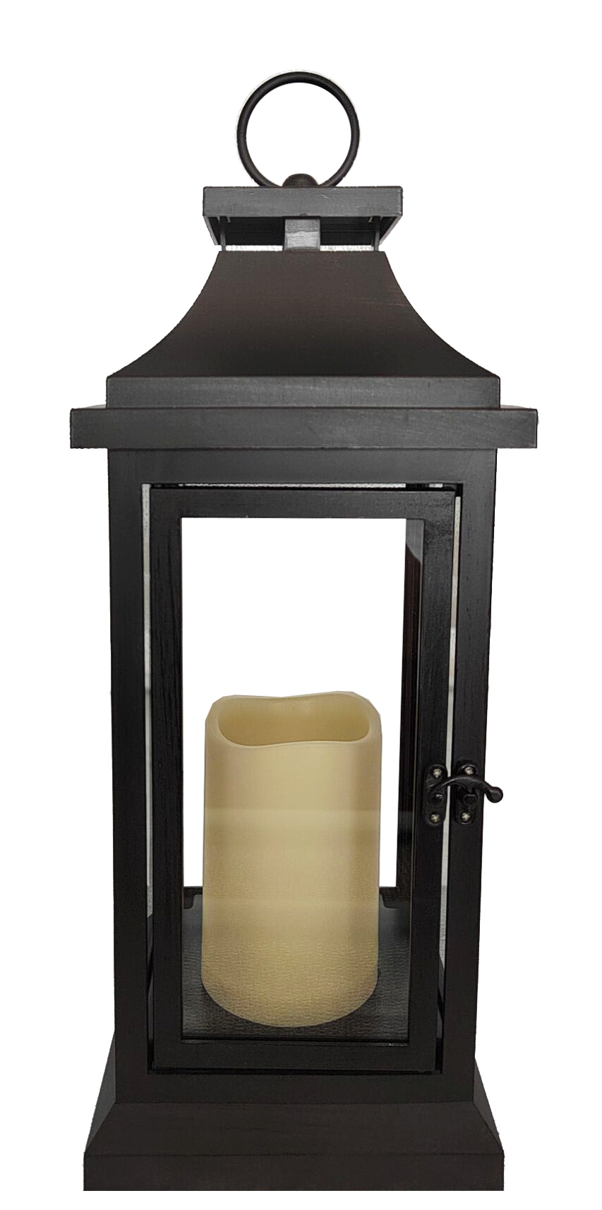 6116 Black Lantern with LED Candle 6/Ctn