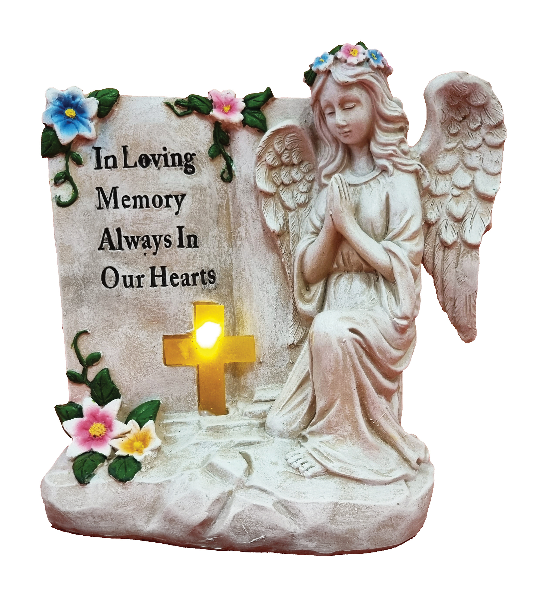 6152 Praying Angel with Solar Cross 4/Ctn