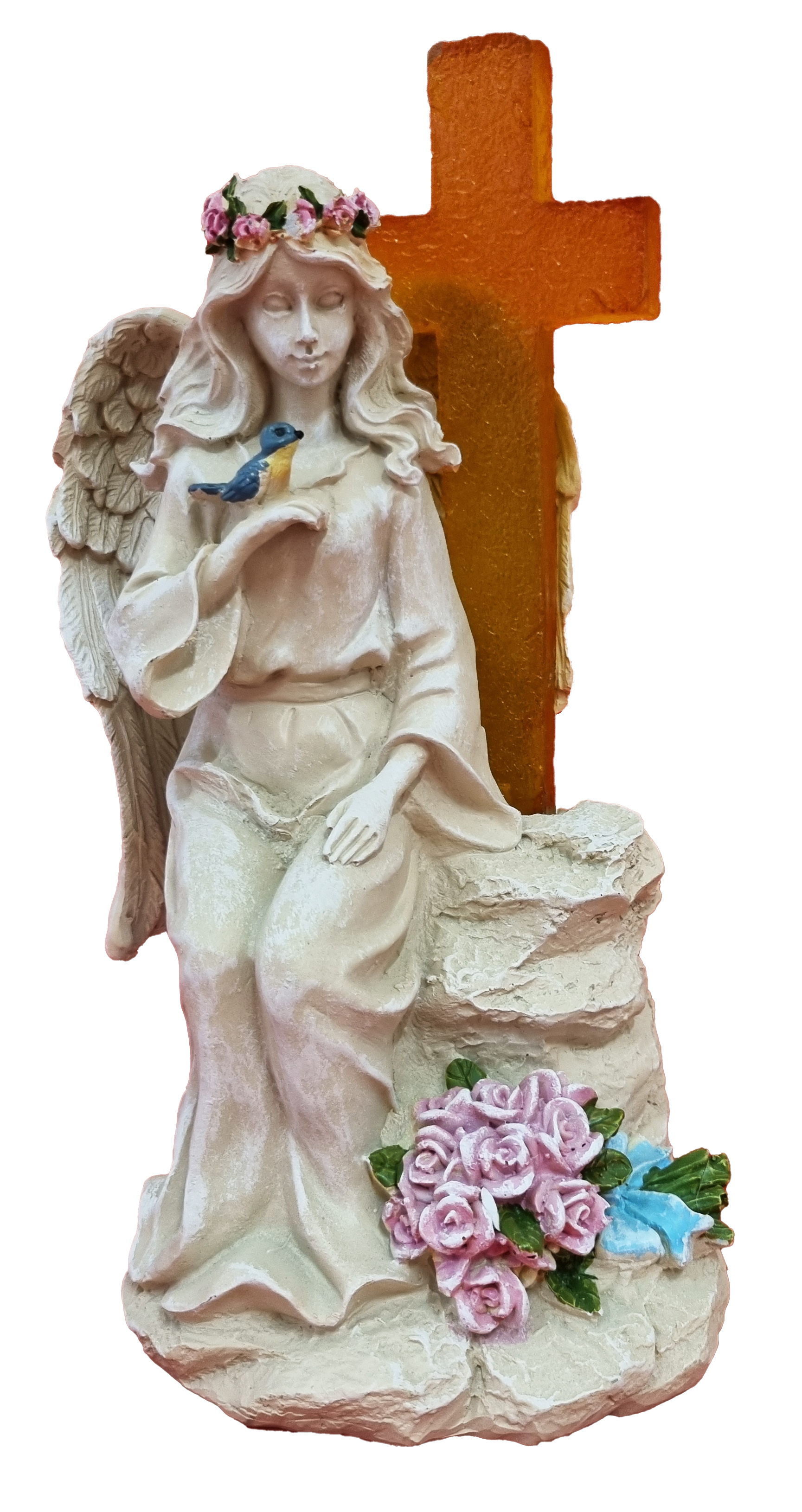 6154 Angel with Bird and Solar Cross 9/Ctn