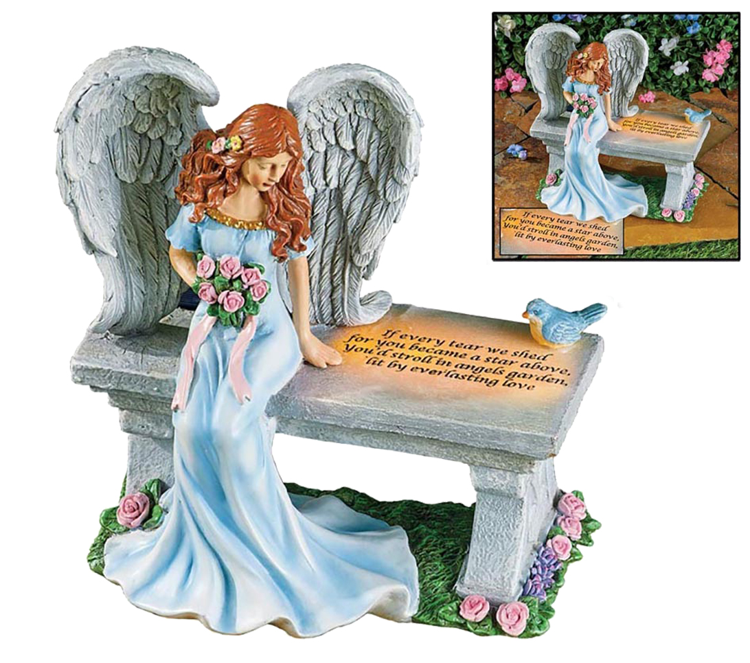 6163 ANGEL ON SOLAR MEMORIAL BENCH
