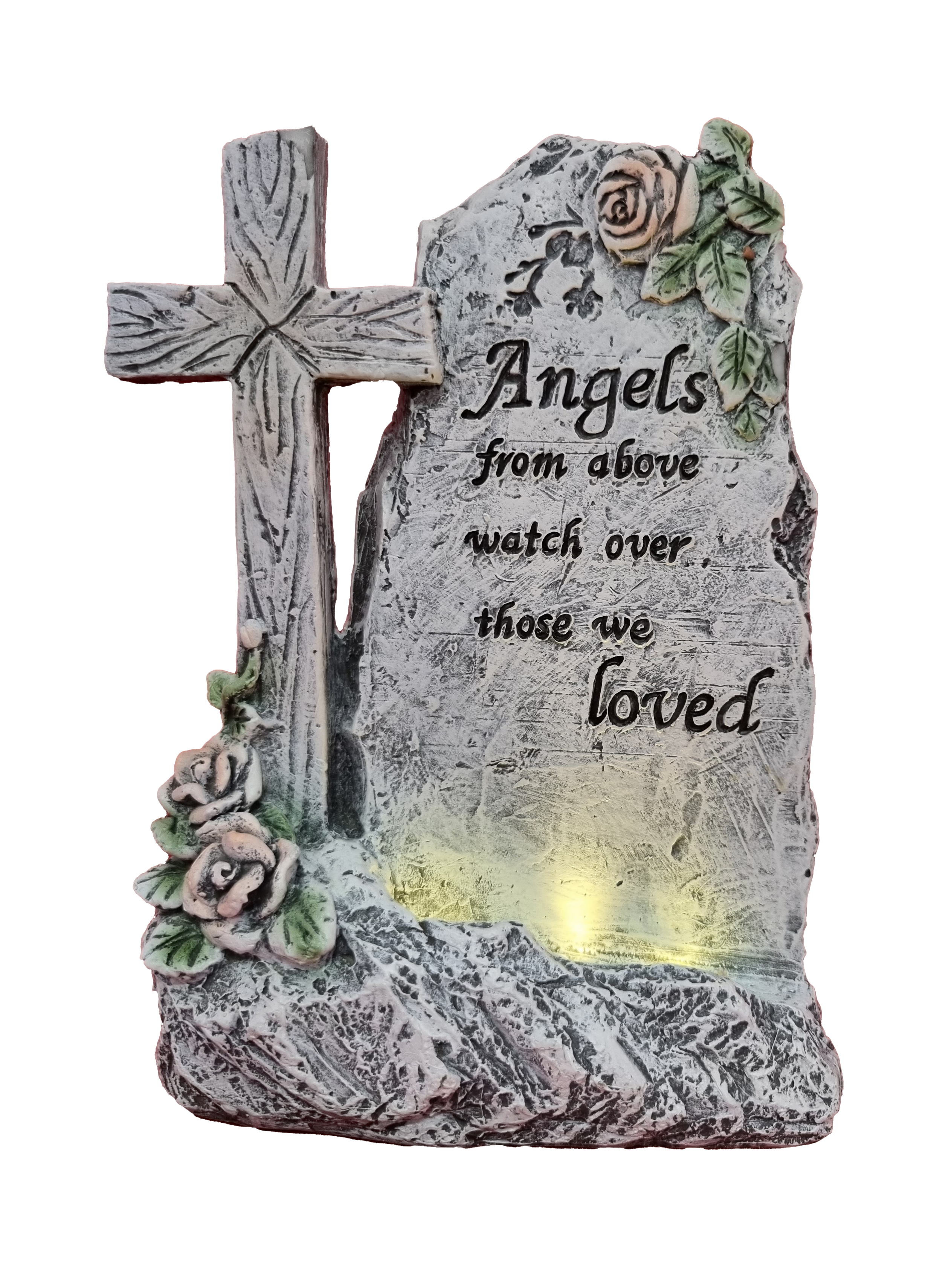 6204 Plaque with Cross  Solar Light 4/Ctn