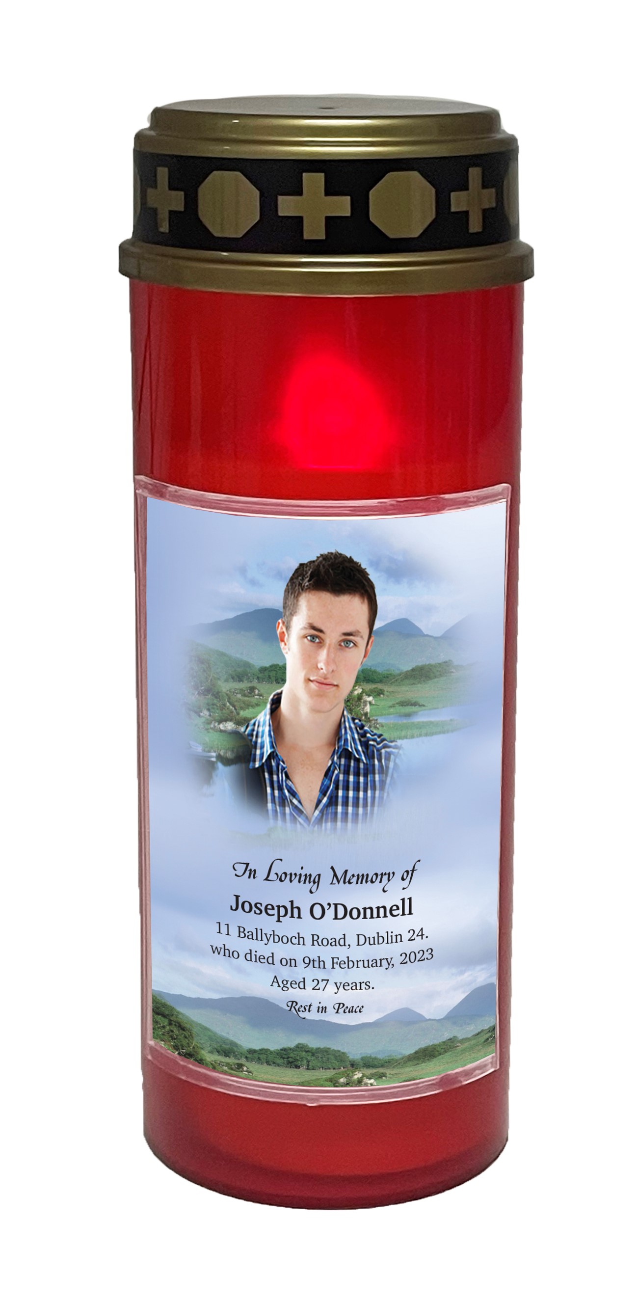 6211 LED Candle with Picture 48/Ctn