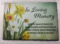 6227 ILM Slate Plaque with Daffodils 6/Ctn