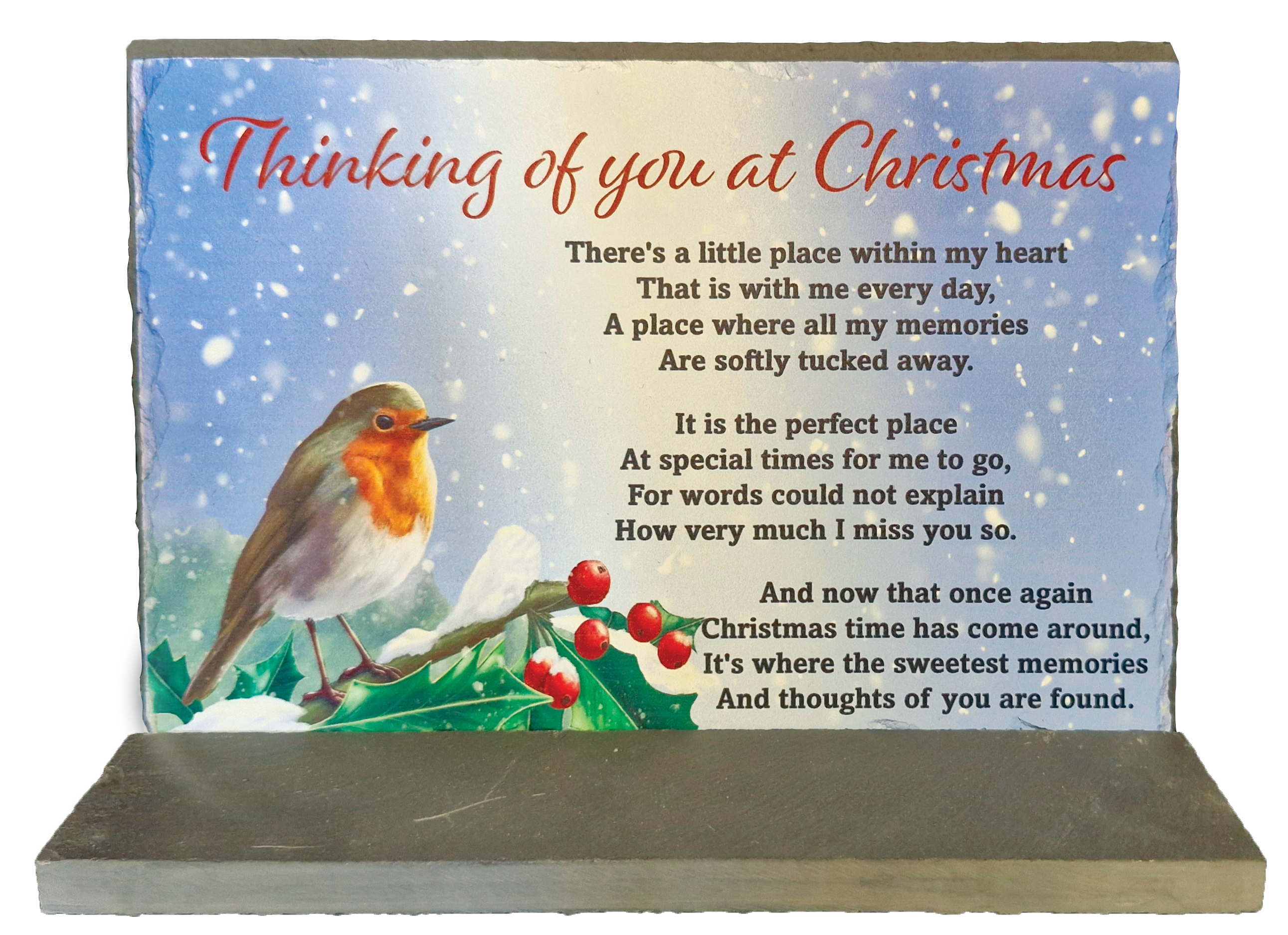 6230 Slate Seasonal Grave Plaque 6/Ctn