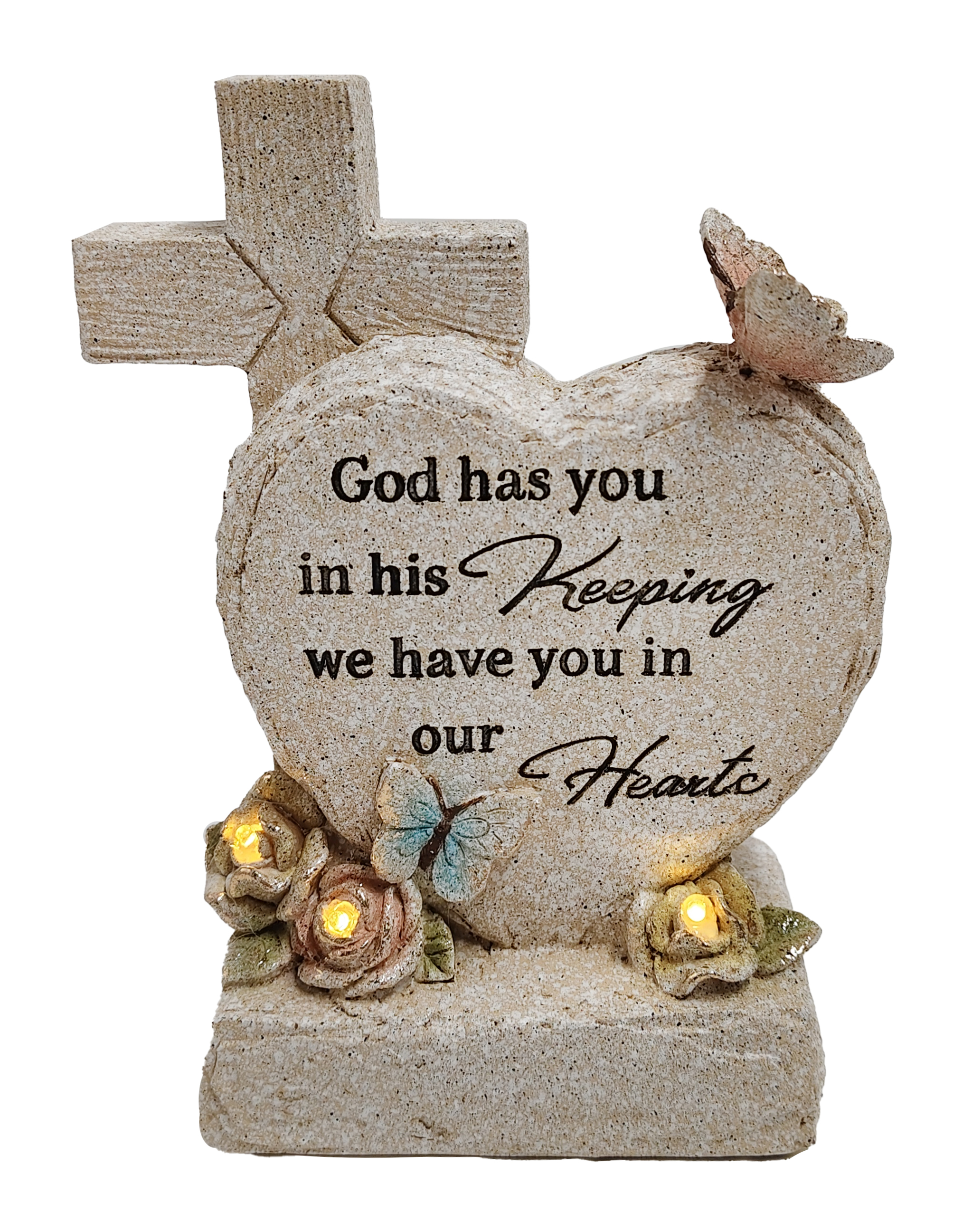 6239 Heart plaque with Butterfly 24/Ctn