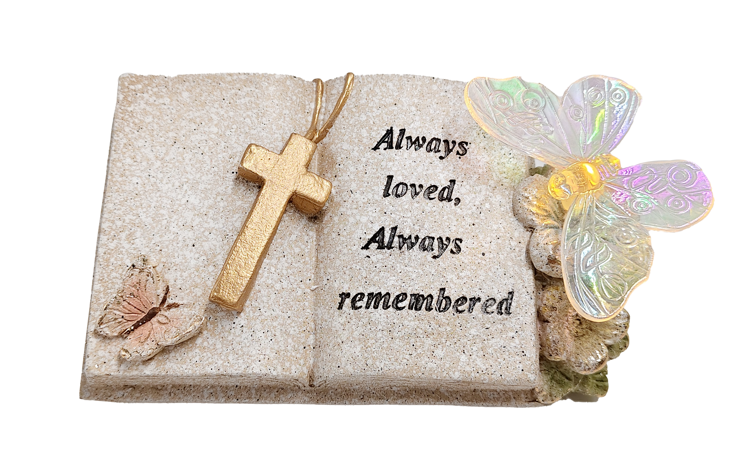 6241 Bible with Cross & Butterflies 24/cnt