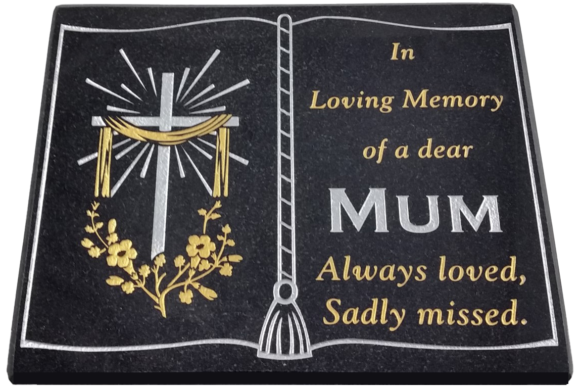 Small Book Style Personalised Plaque - 9103