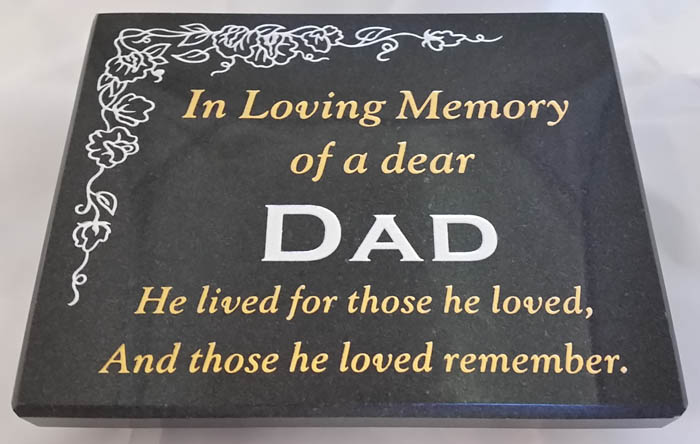 Small Personalised Plaque - 9103
