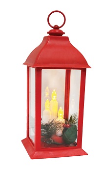 CH1104 Red square Christmas Lantern 6/Ctn