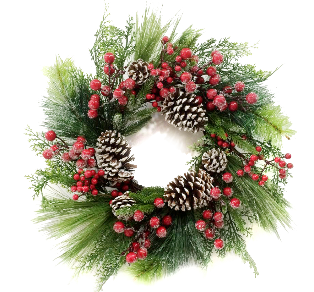 CH1172 Christmas Wreath 8/Ctn