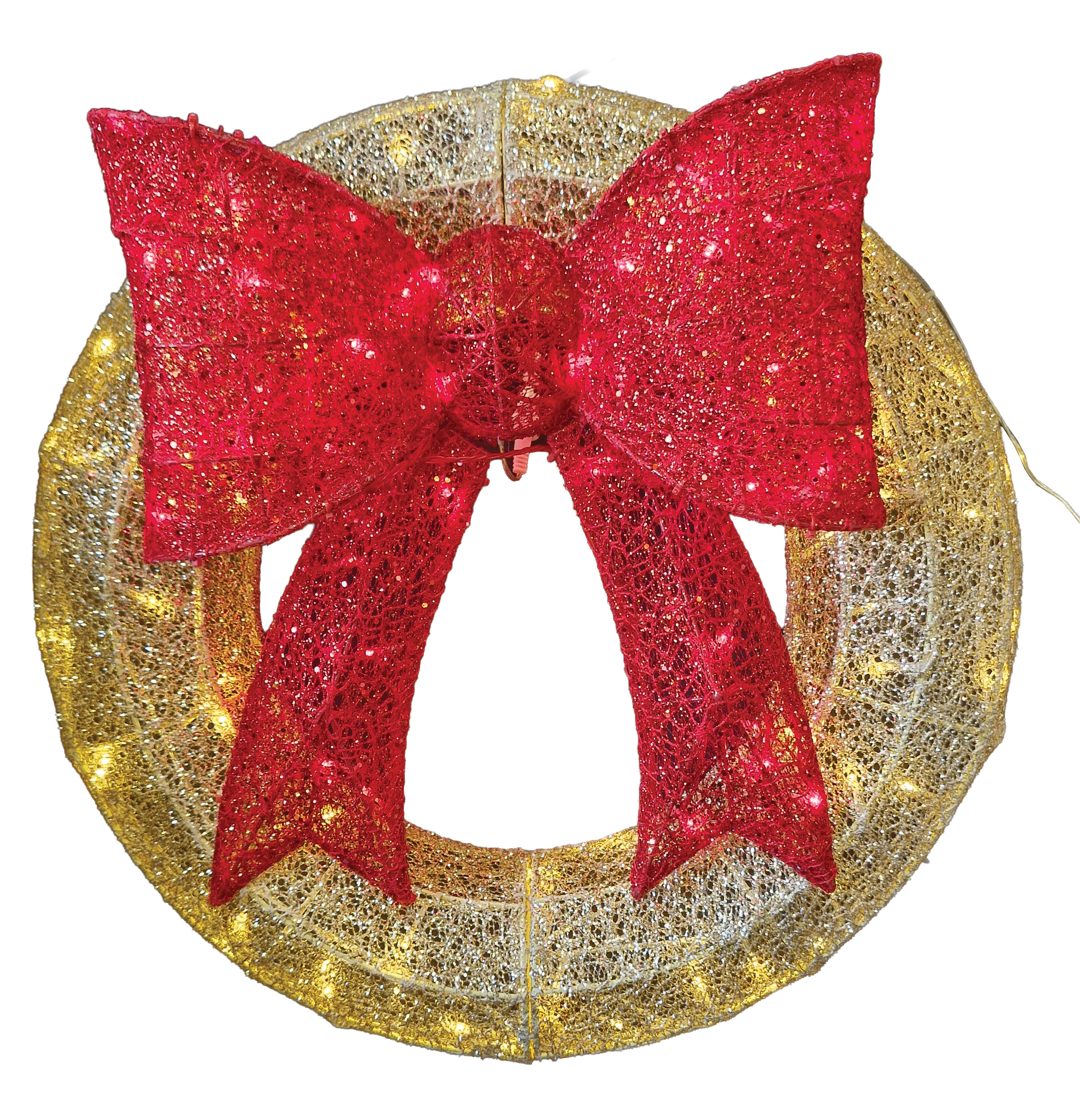 CH1265 Wreath with Red Bow 2/Ctn