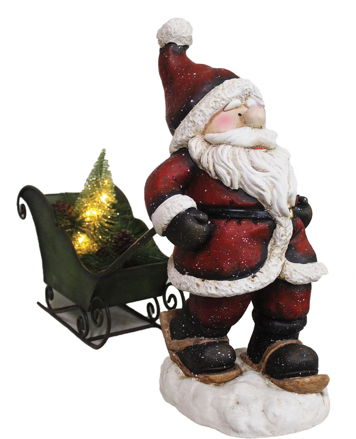CH285 MGO Santa with Metal Sled 2/Ctn