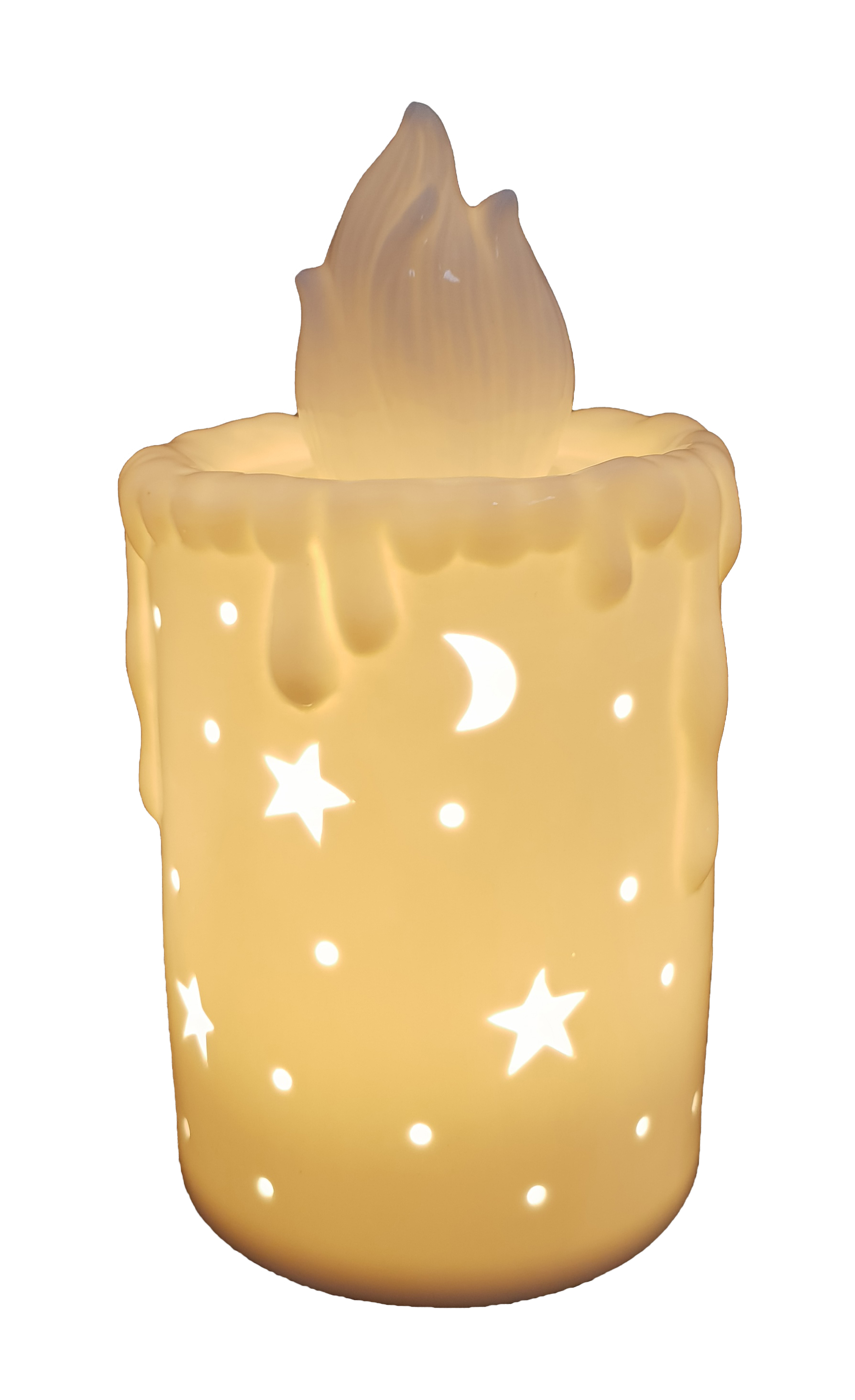 CH312 18cm Ceramic Candle with LED 24/Ctn