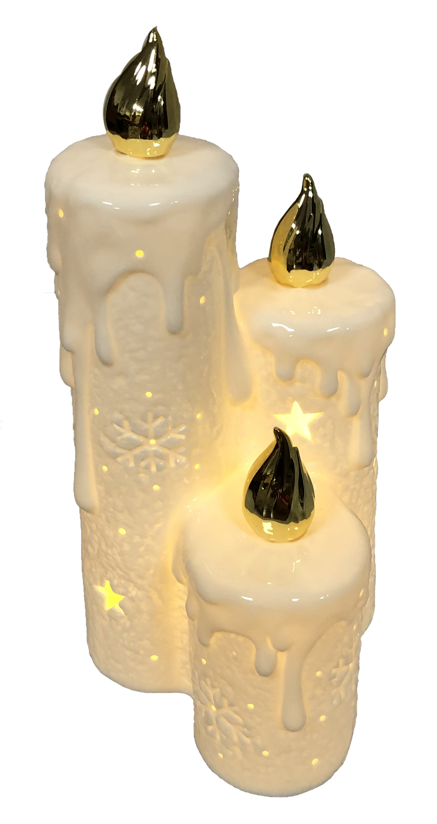 CH391 Porcelain Triple Candle 8/Ctn
