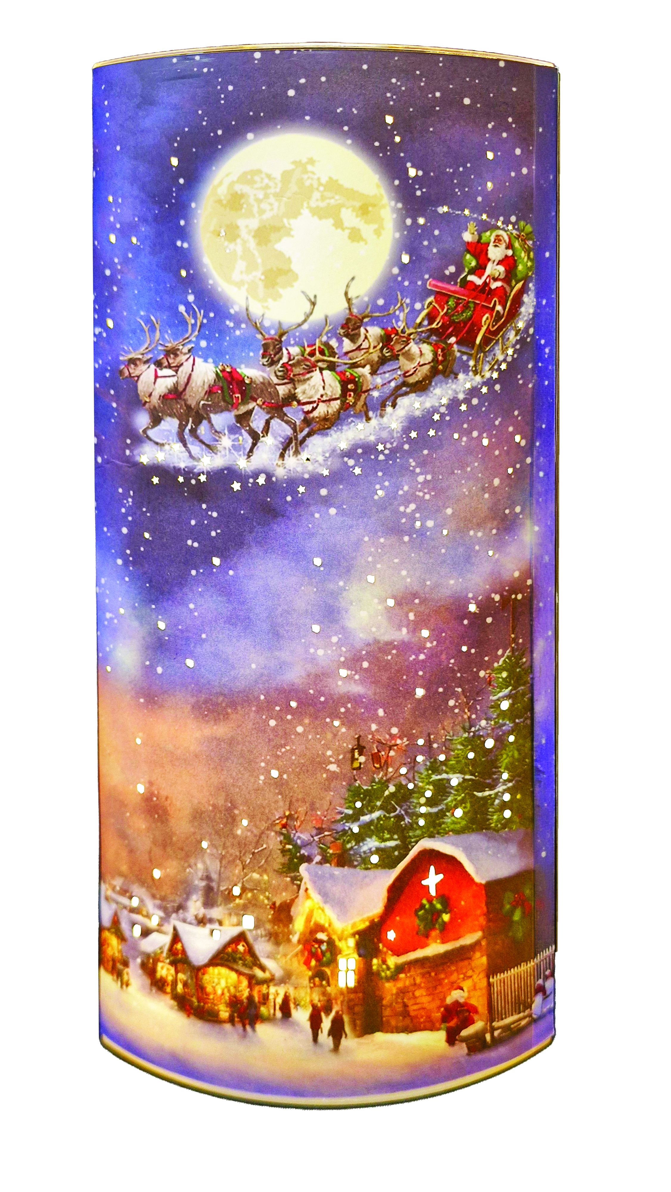 CH5007 Paper Lantern Santa & Reindeer 24/Ctn