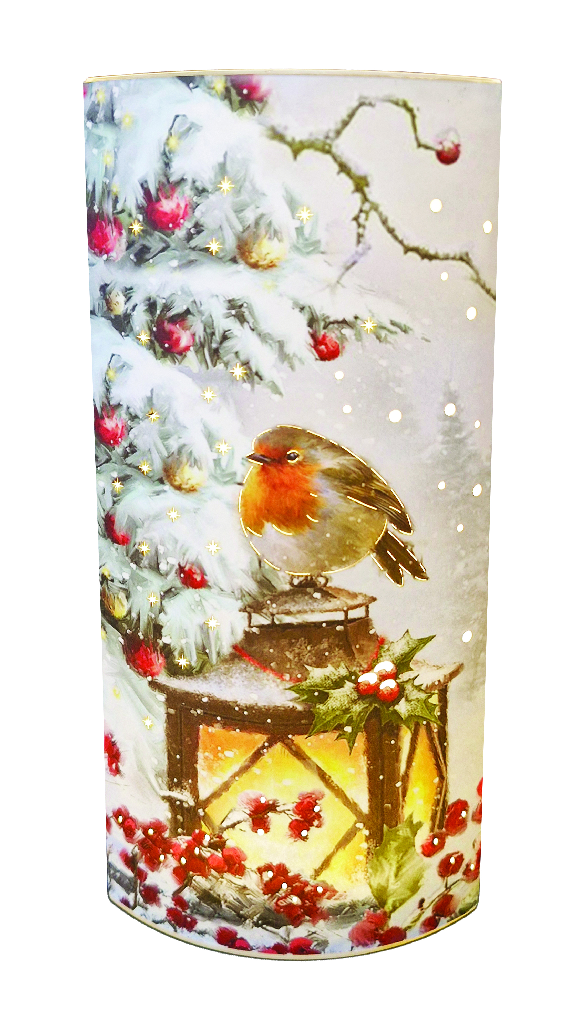 CH5008 Paper Lantern with Robin 24/Ctn