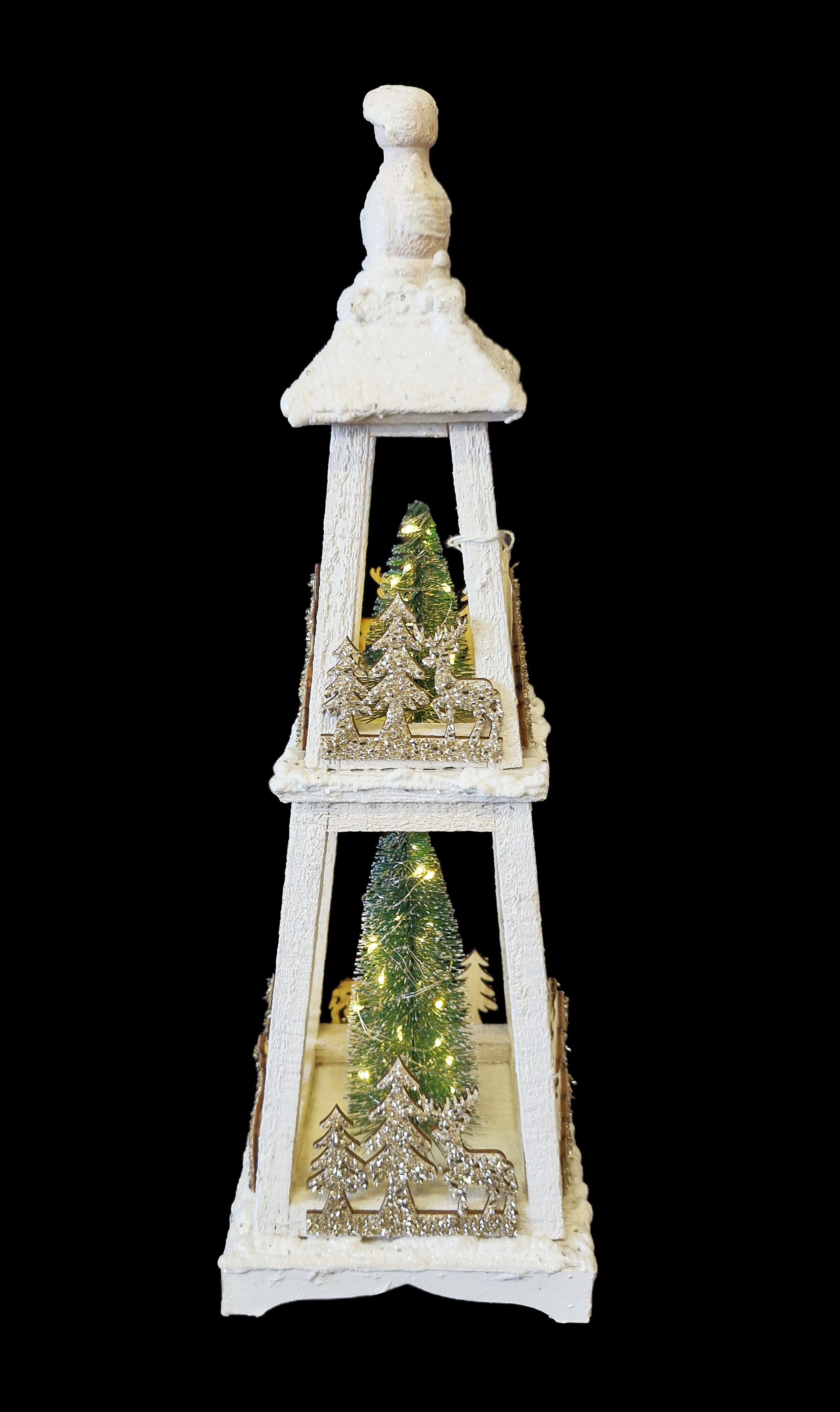 CH5118 White Wood Lamp 8/Ctn