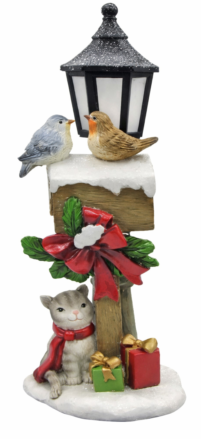 CH5188 Birds on Mail Box with Lamp Post 6/Ctn