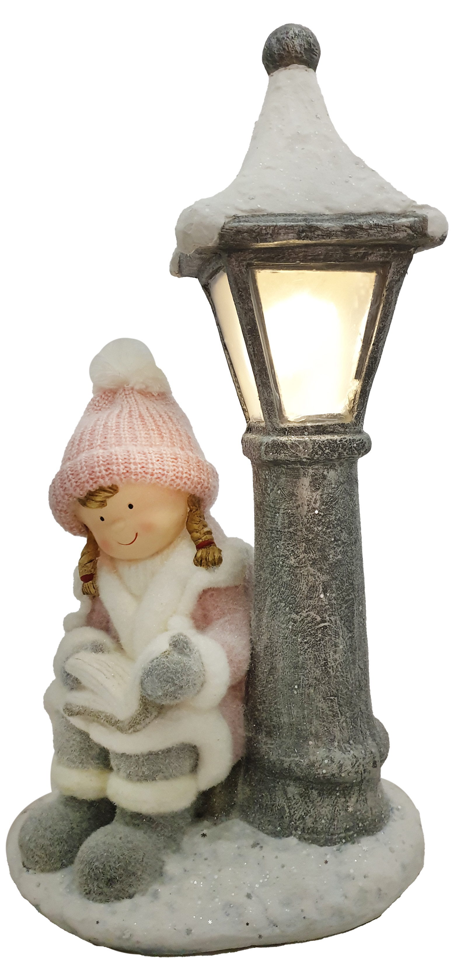 CH522 Girl Sits beside Lamp Post 1/Ctn