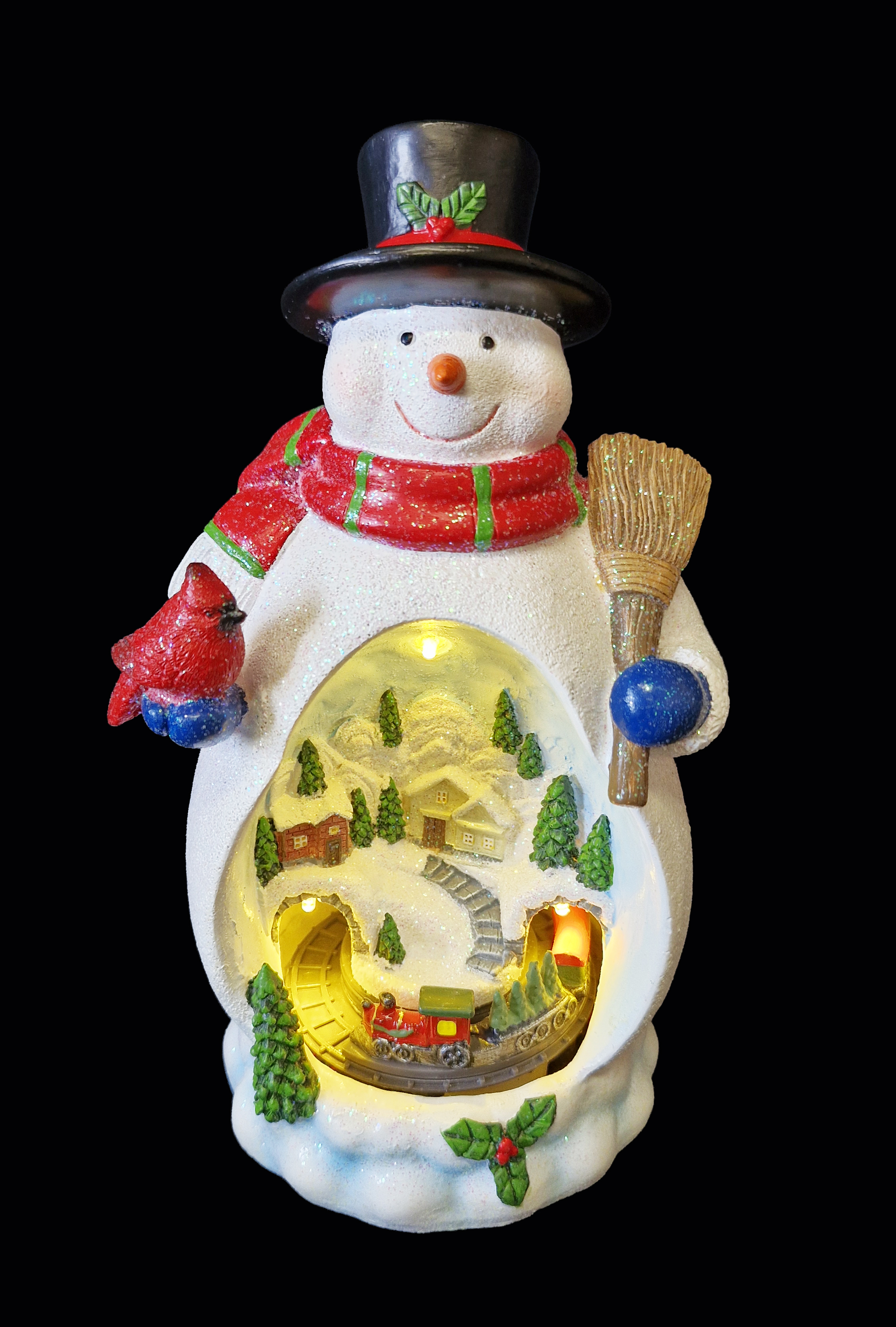 CH5221 Snowman with Village Scene