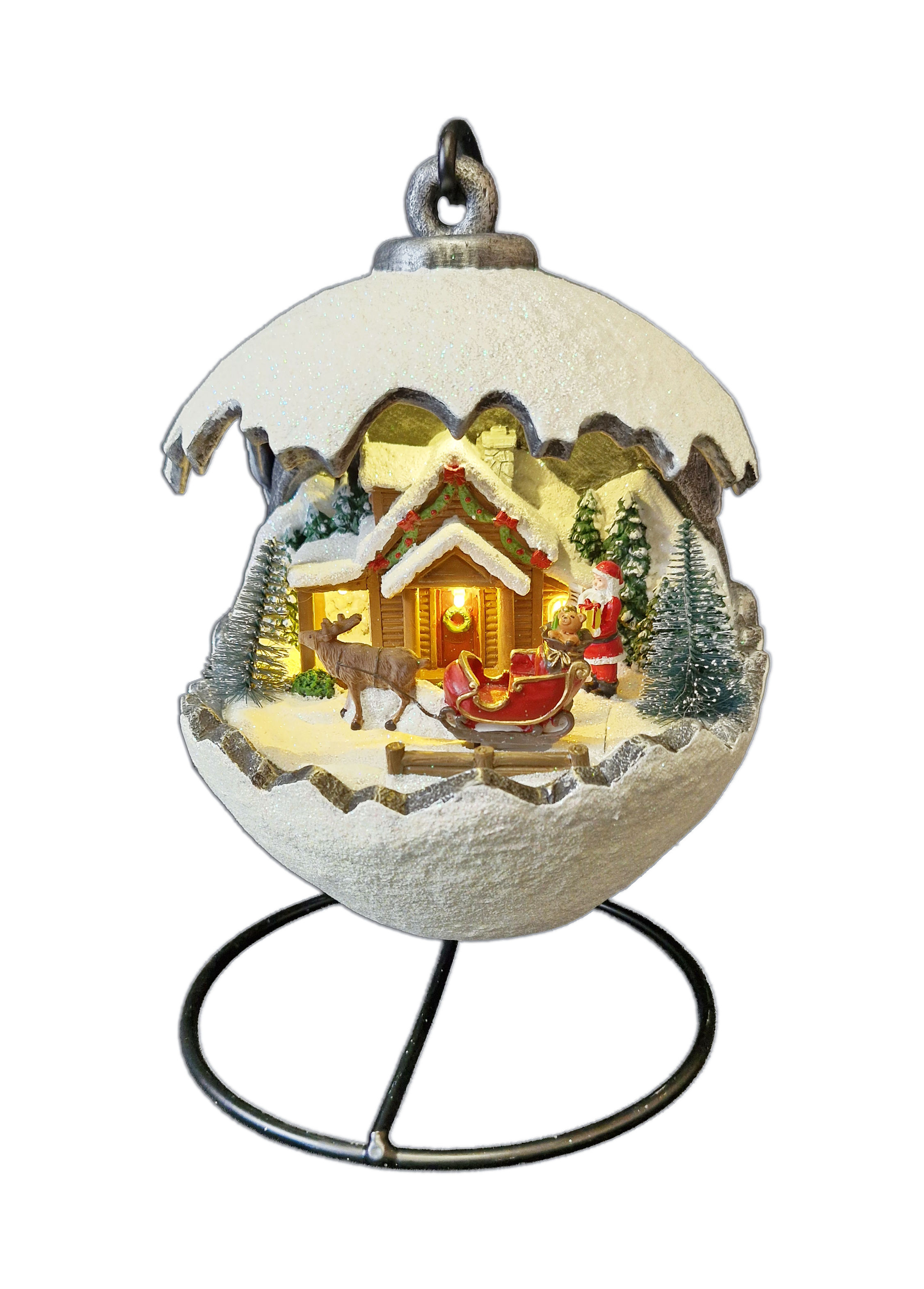 CH5225 Bauble village Scene 4/Ctn
