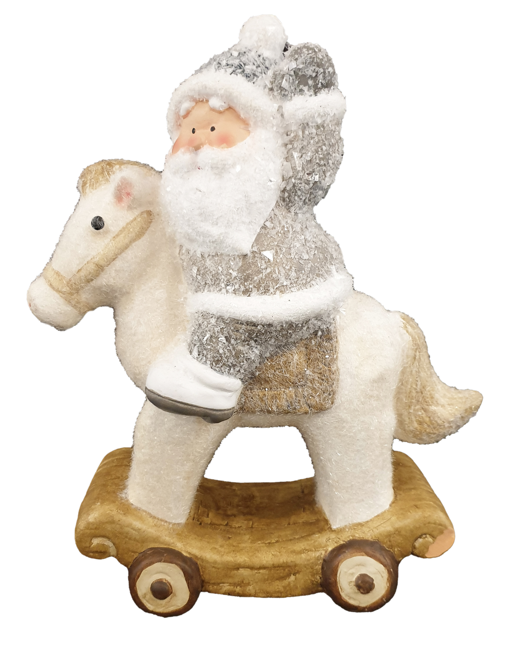 CH537 Ceramic Santa on Horse 16/Ctn