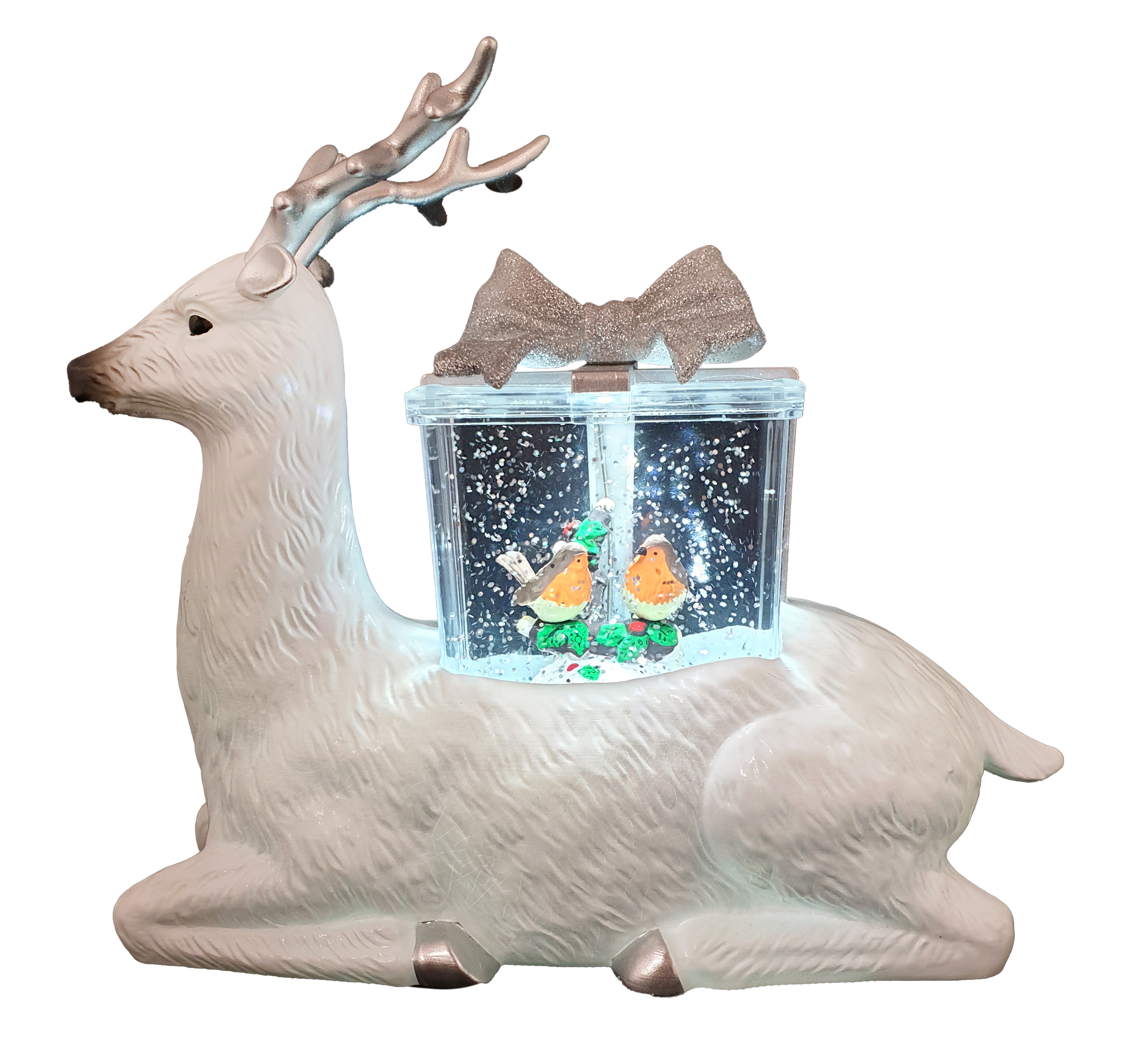 CH598 Reindeer with Glitter Box 6/Cnt