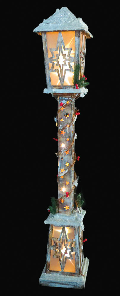 CH603 120cm Brown Wood Lamp Post 2/Ctn