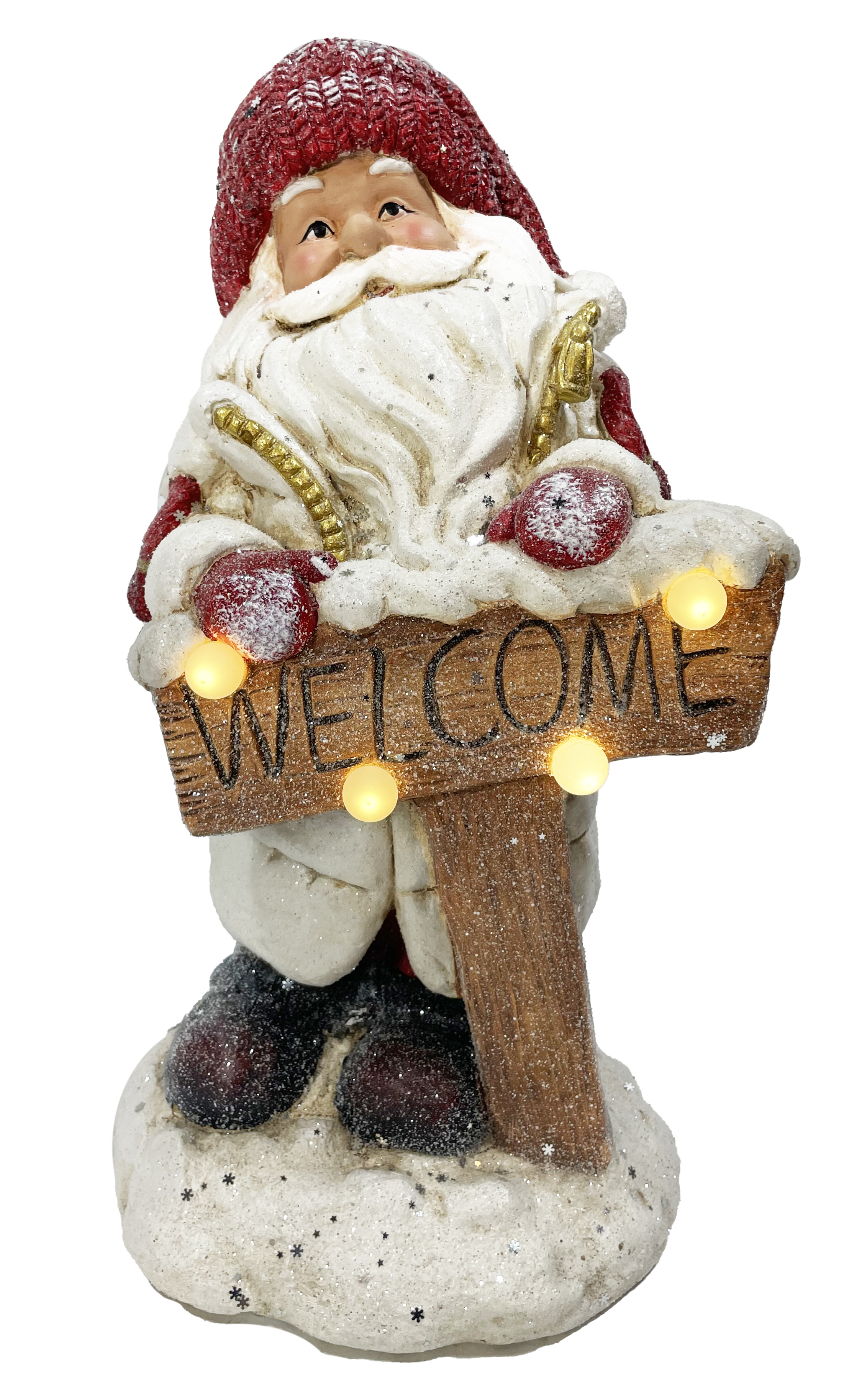 CH631 Santa with Welcome Sign 2/Ctn