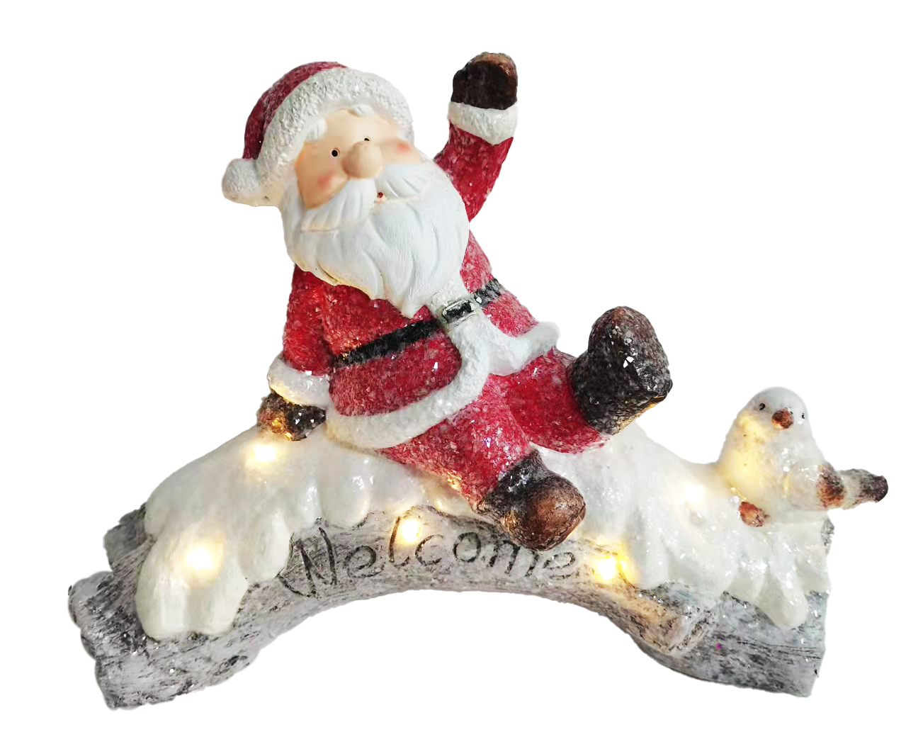 CH646 Santa on Welcome Stump 3/Ctn