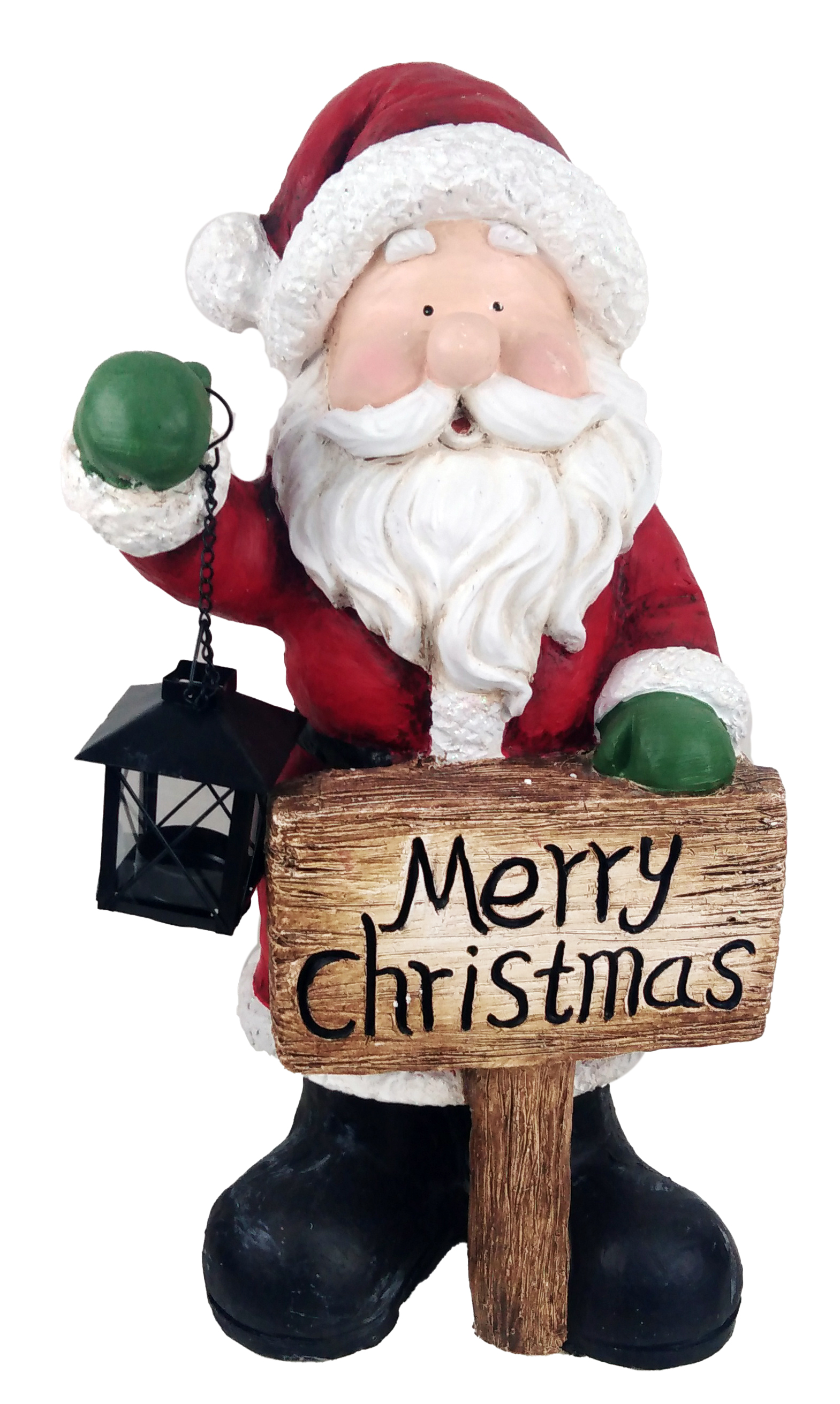 CH654 Santa with Merry Christmas Sign 4/Ctn