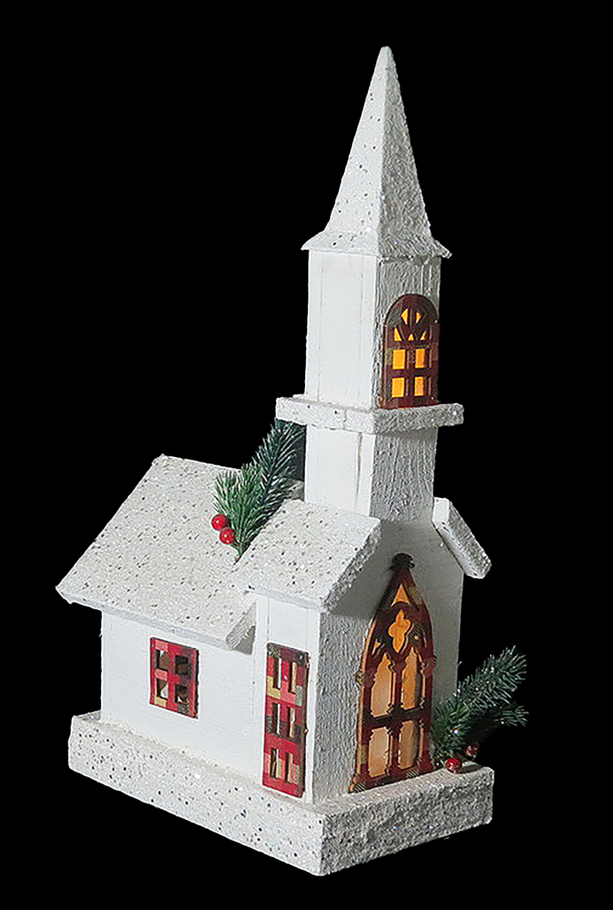 CH660  White Wood Church 12/Ctn