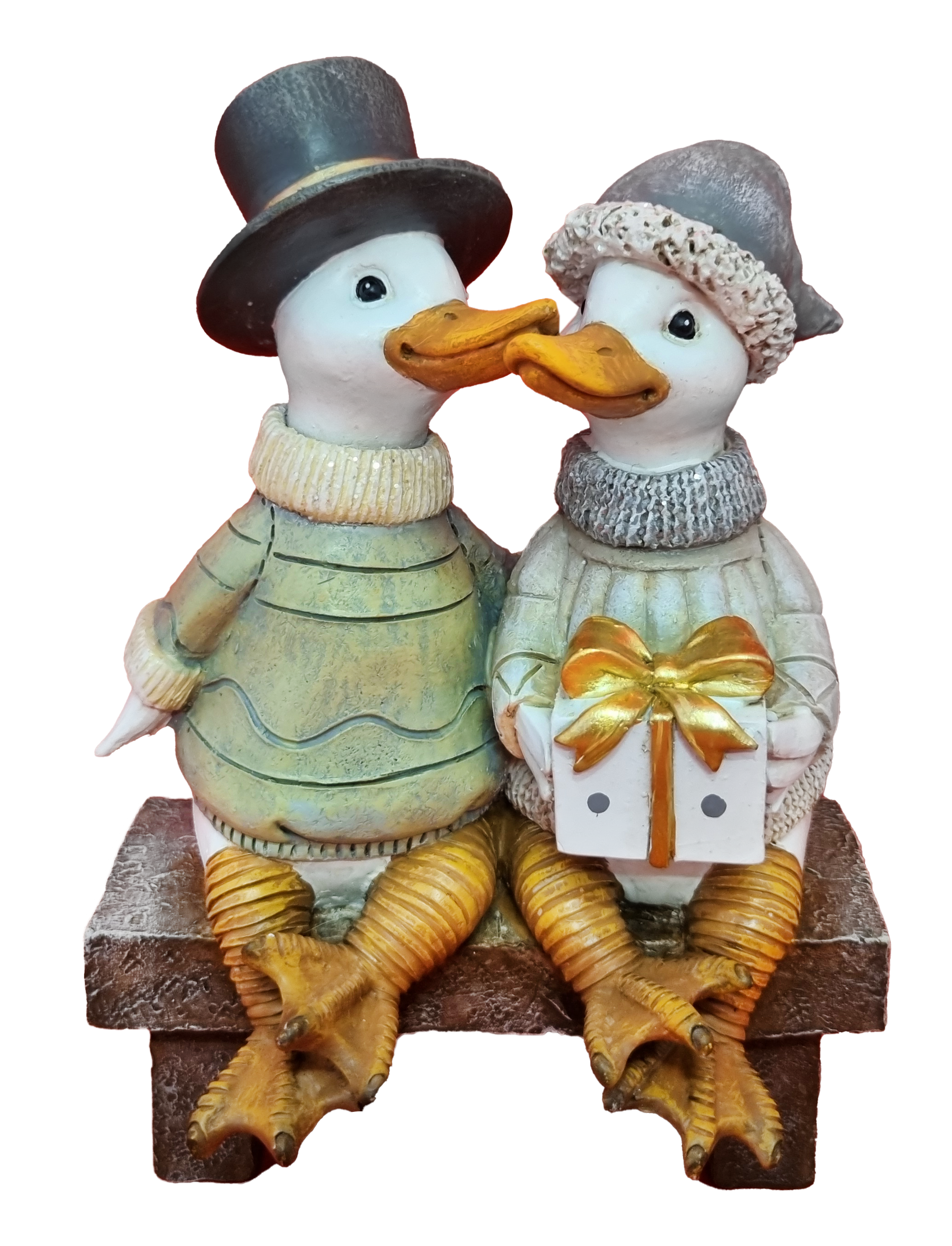 CH667 Duck Pair on Bench 16/Ctn