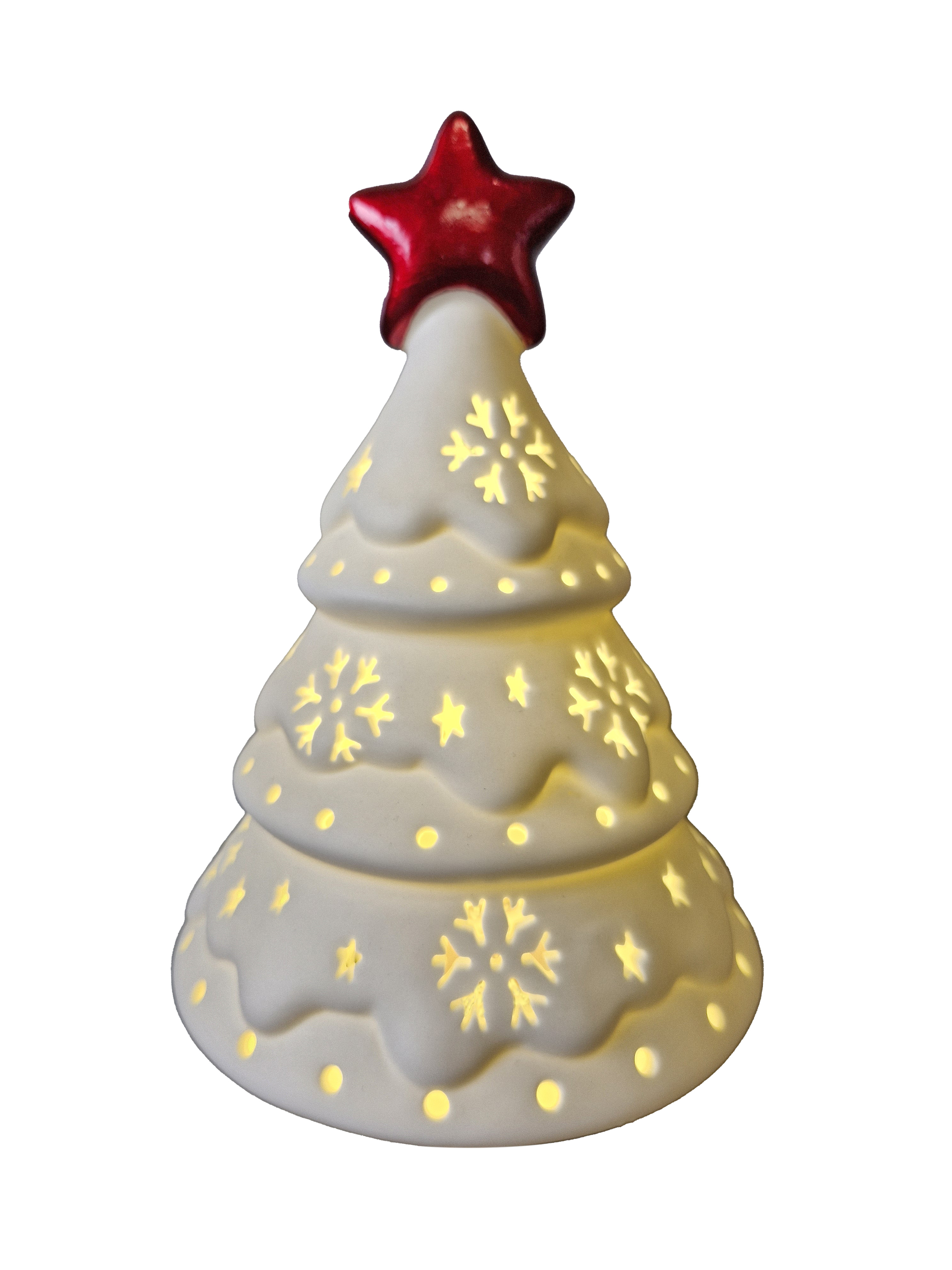 CH727 Round Christmas Tree with Red Star 12/Ctn