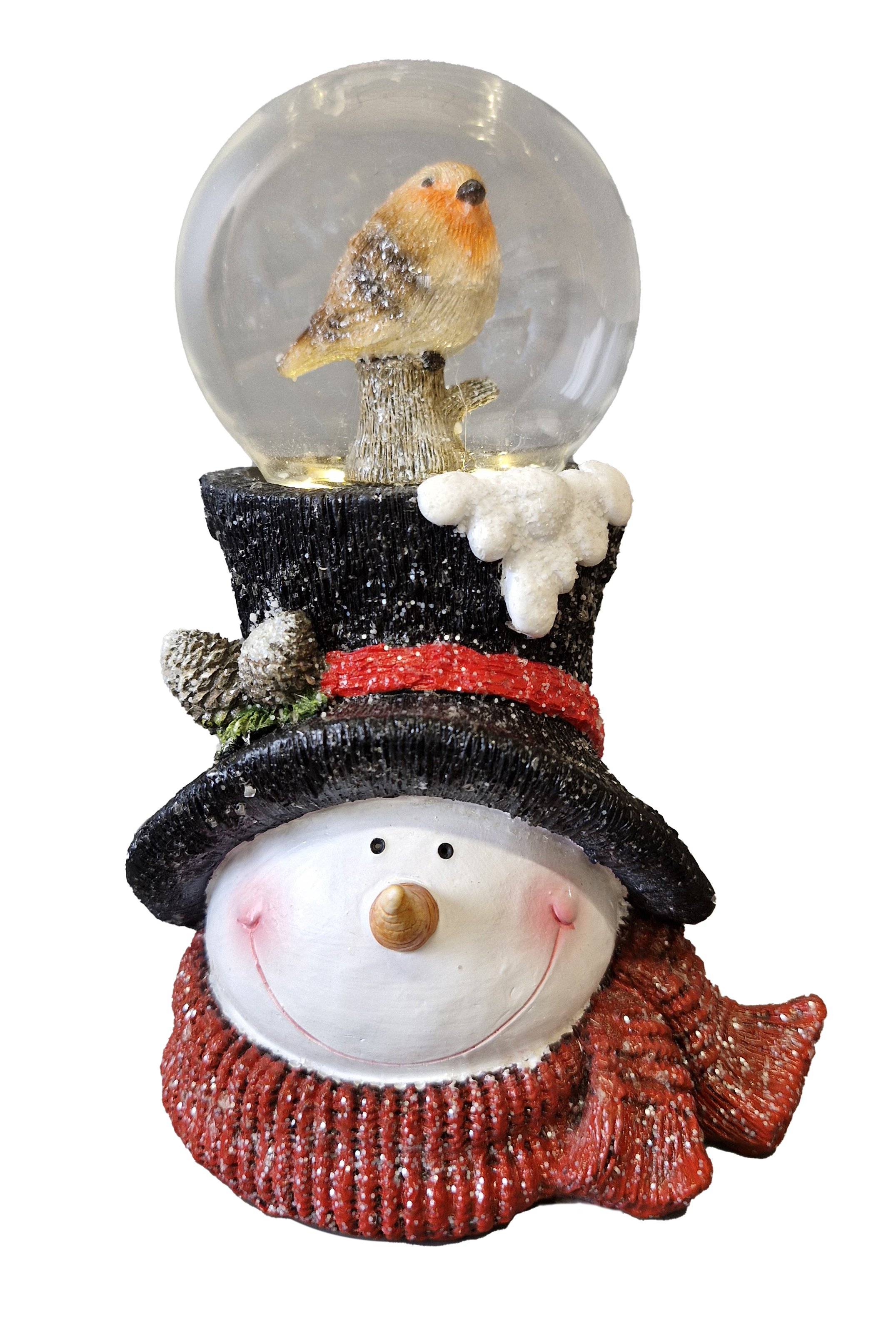CH796 Snowman with Robin 16/Cnt