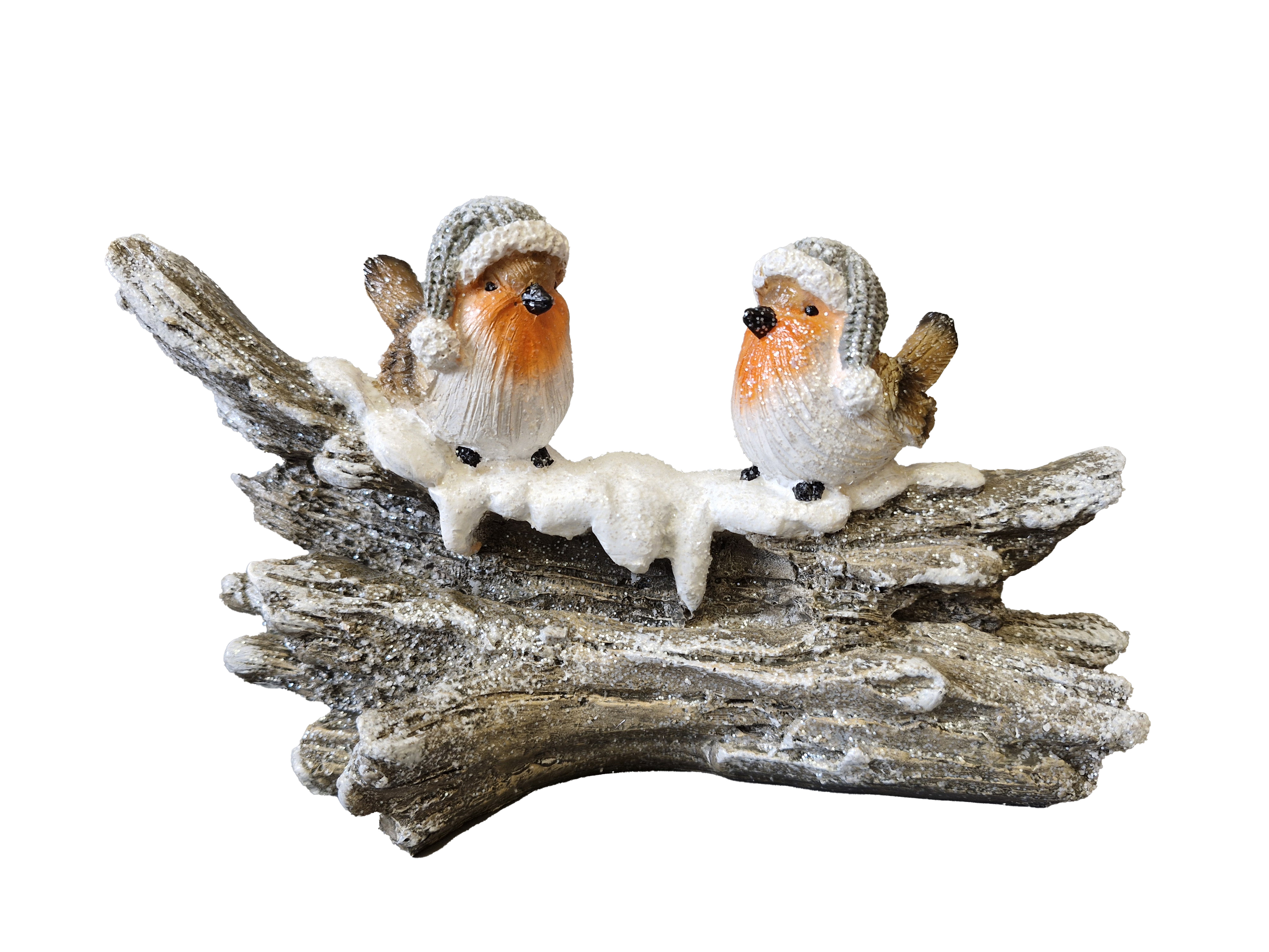 CH798 Robins on Tree Stump 8/Ctn