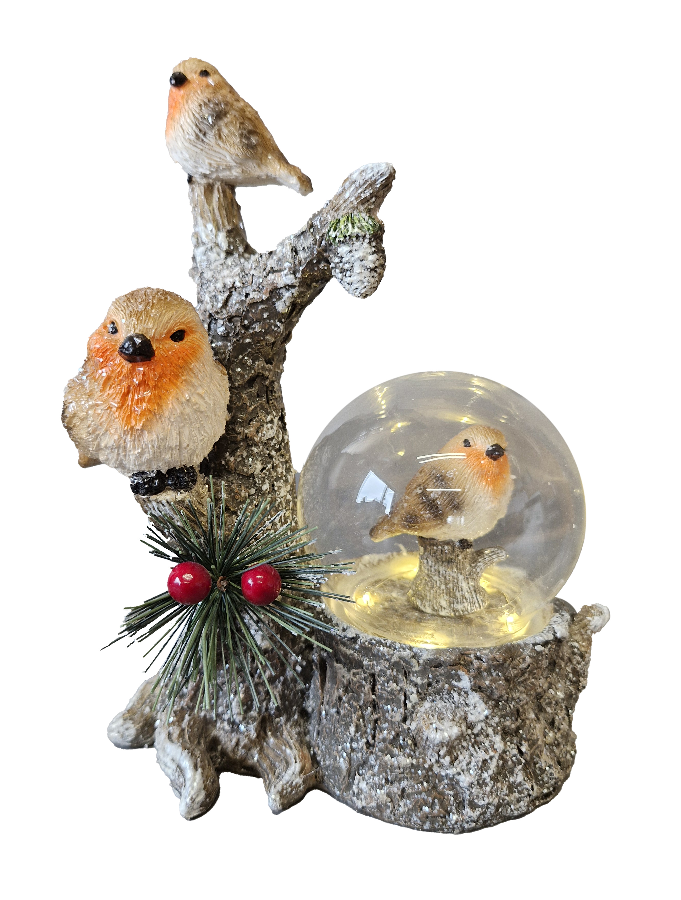 CH806 Robin Family with Globe 16/Ctn