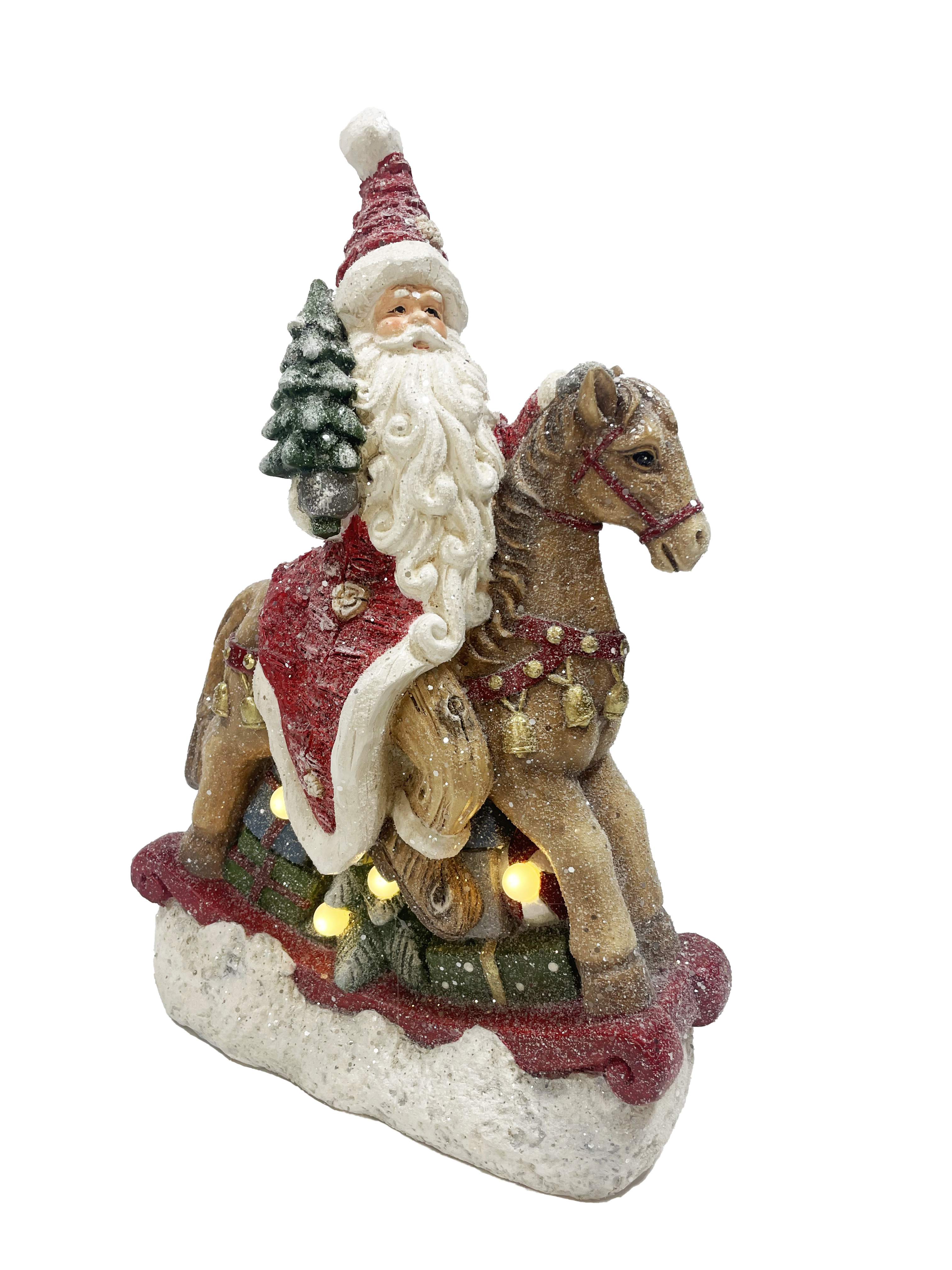 CH825 Santa On Rocking Horse 2/Ctn