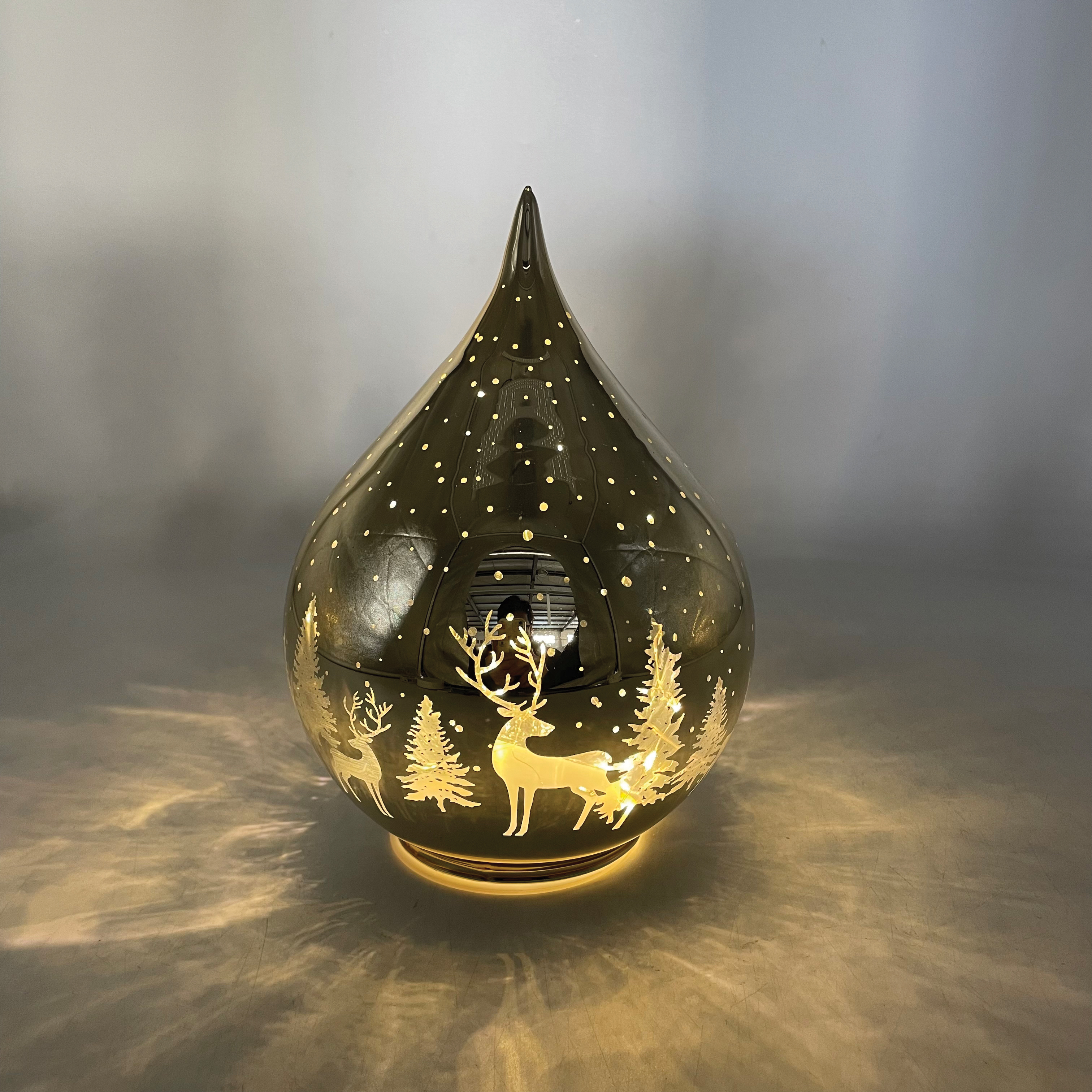 CH846 Tear Drop Shiny Gold 12/Ctn
