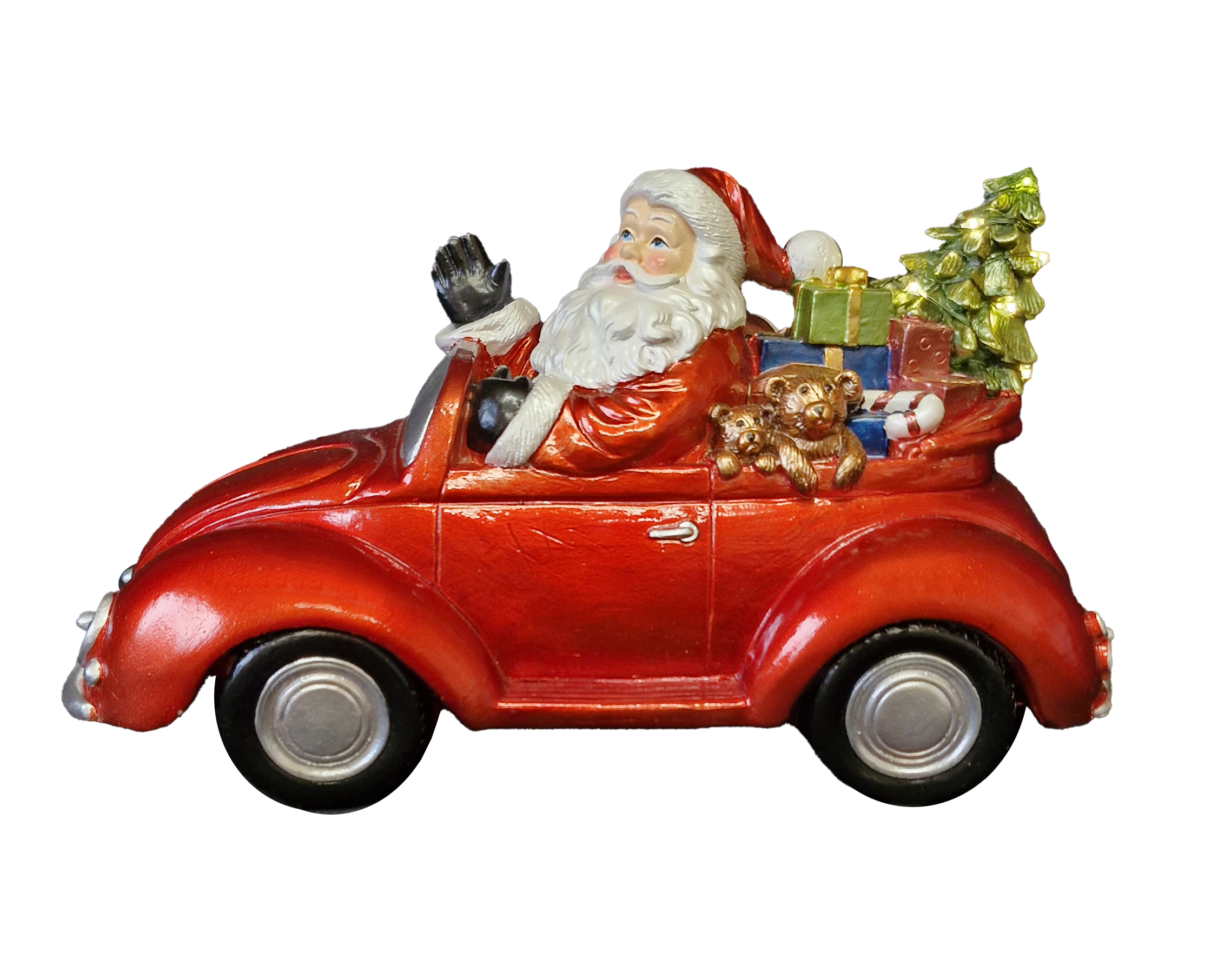 CH893 Santa in Red Car 4/Ctn