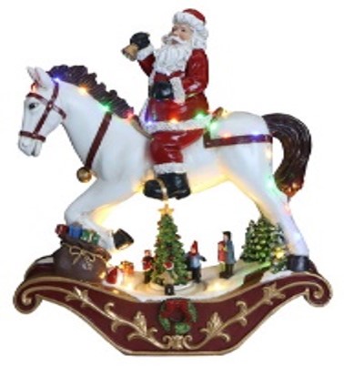 CH901 Santa on Rocking Horse 4/Ctn