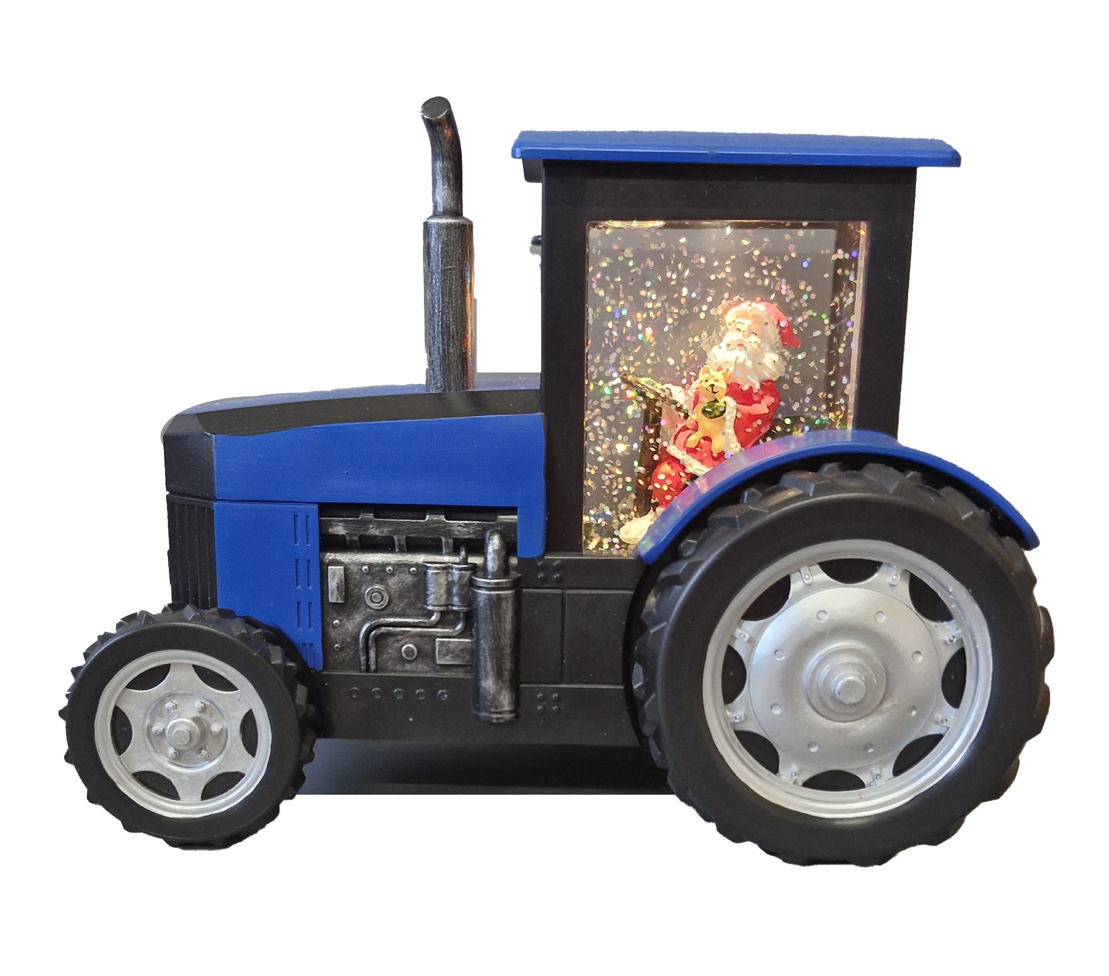CH913 Blue Snow Globe  Tractor 6/Ctn