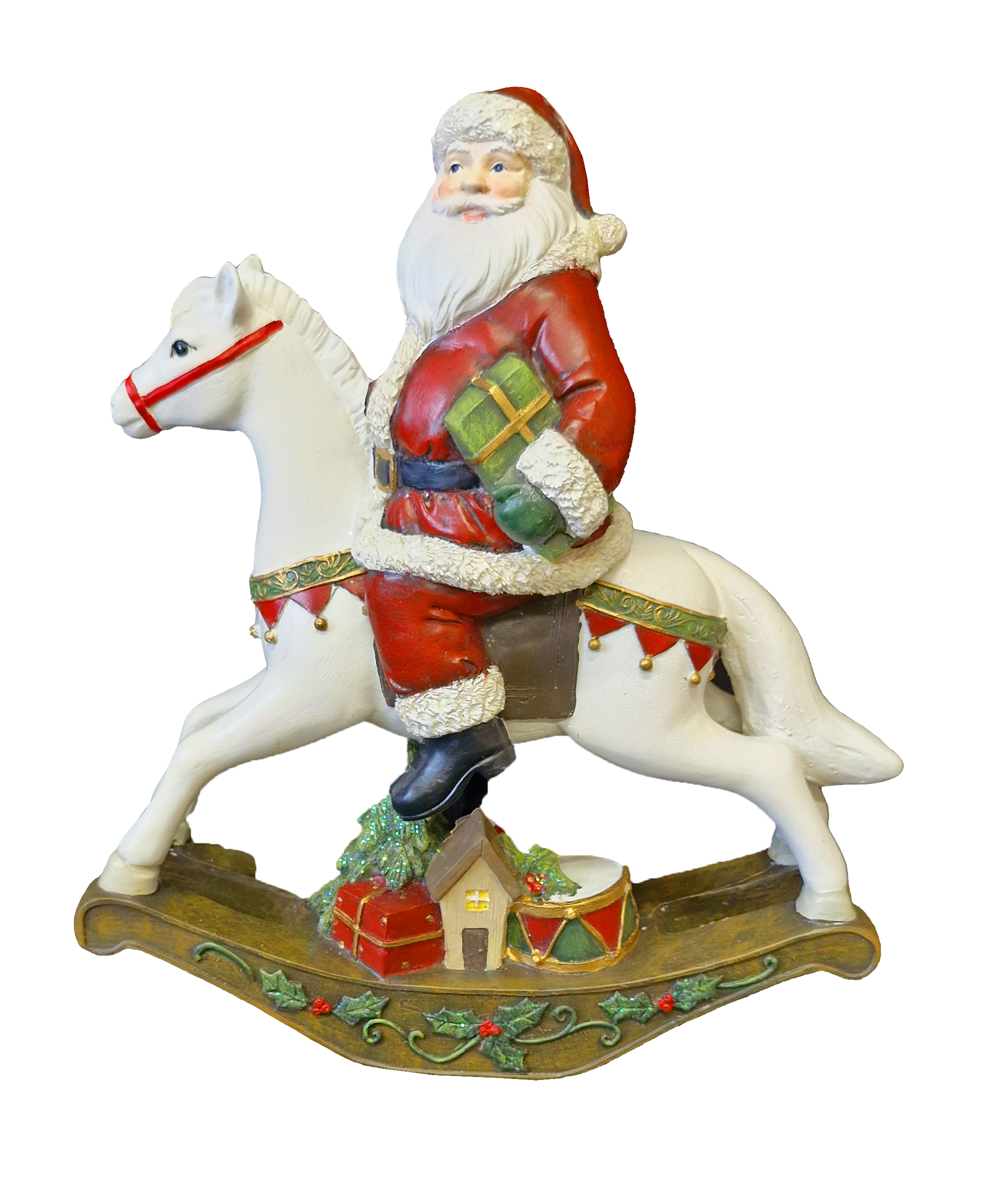 CH931 Santa on Rocking Horse 8/Ctn
