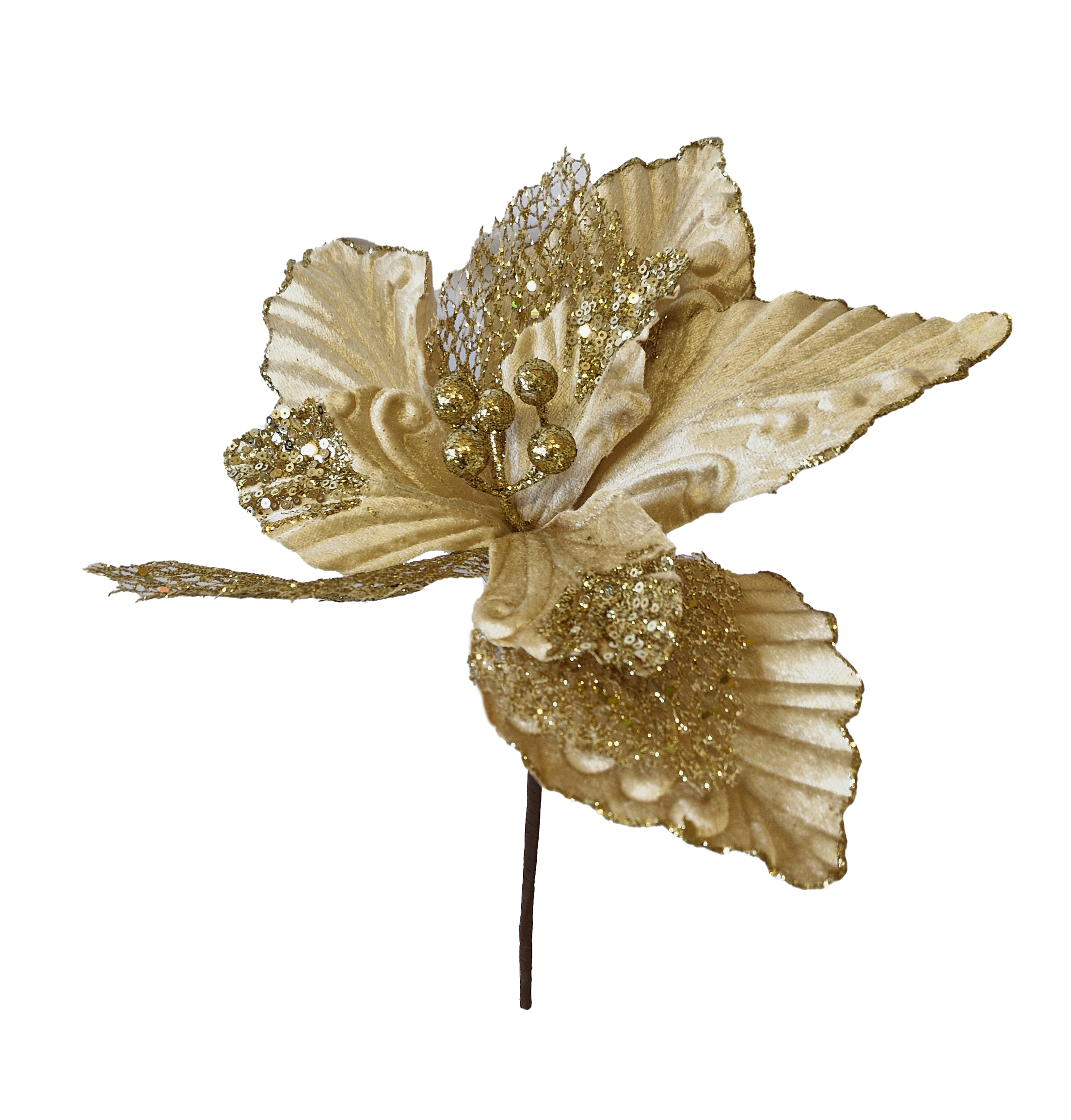CH947 Gold Poinsettia 24/Ctn only
