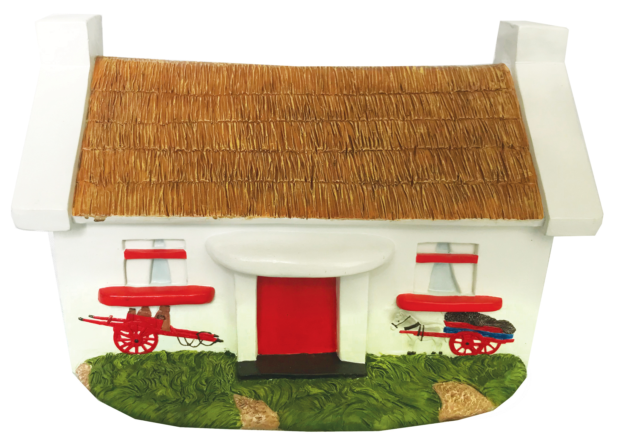 G0130 White Washed Cottage ornament 1/Ctn