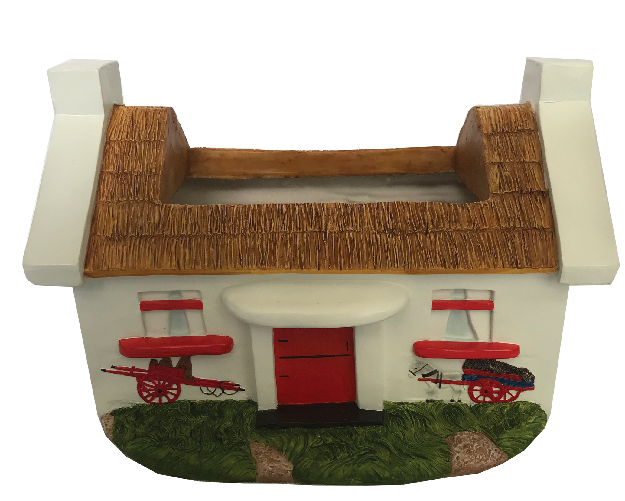 G0131 White Washed Cottage planter 1/Ctn