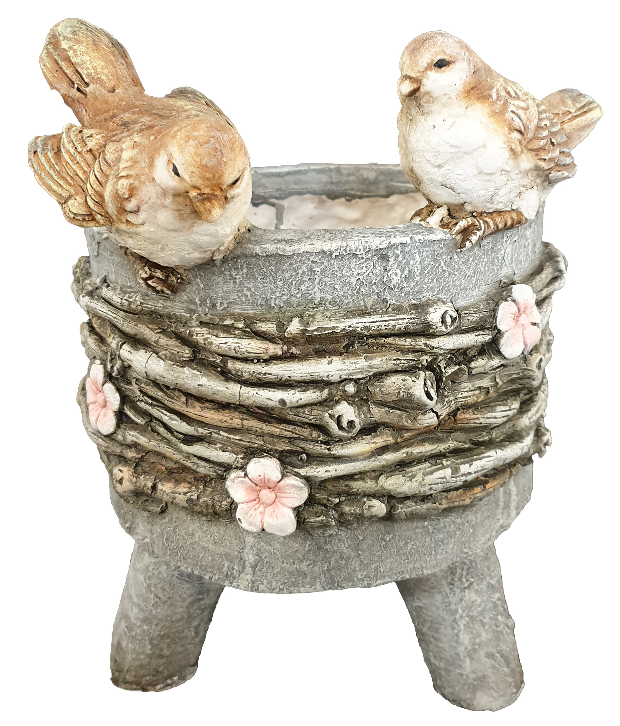 G0271 BIRDS & FLOWER PLANTER QTY:4