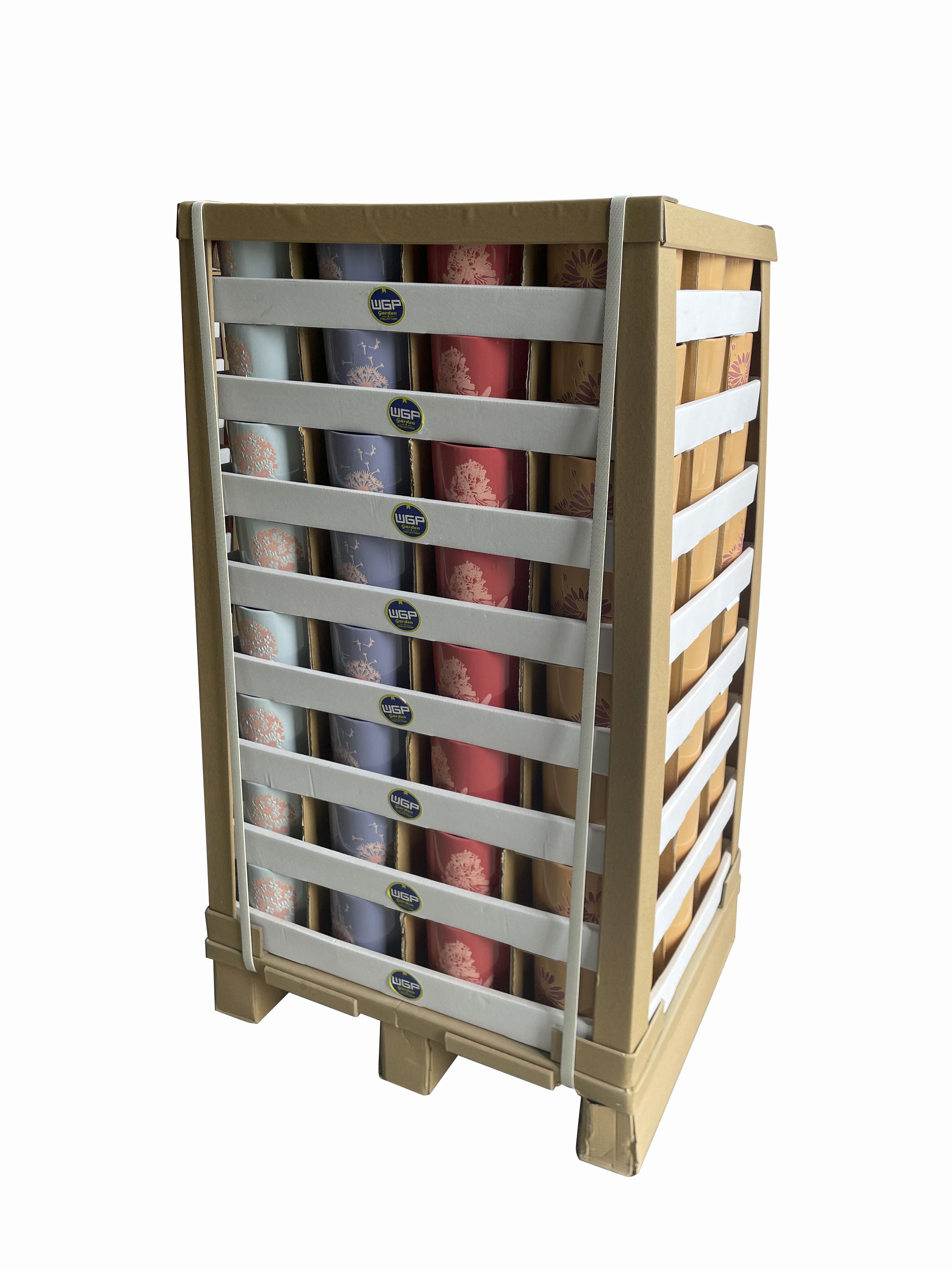 G0308 Pallet of Ceramic Planter 4 Colours 96pcs/pallet